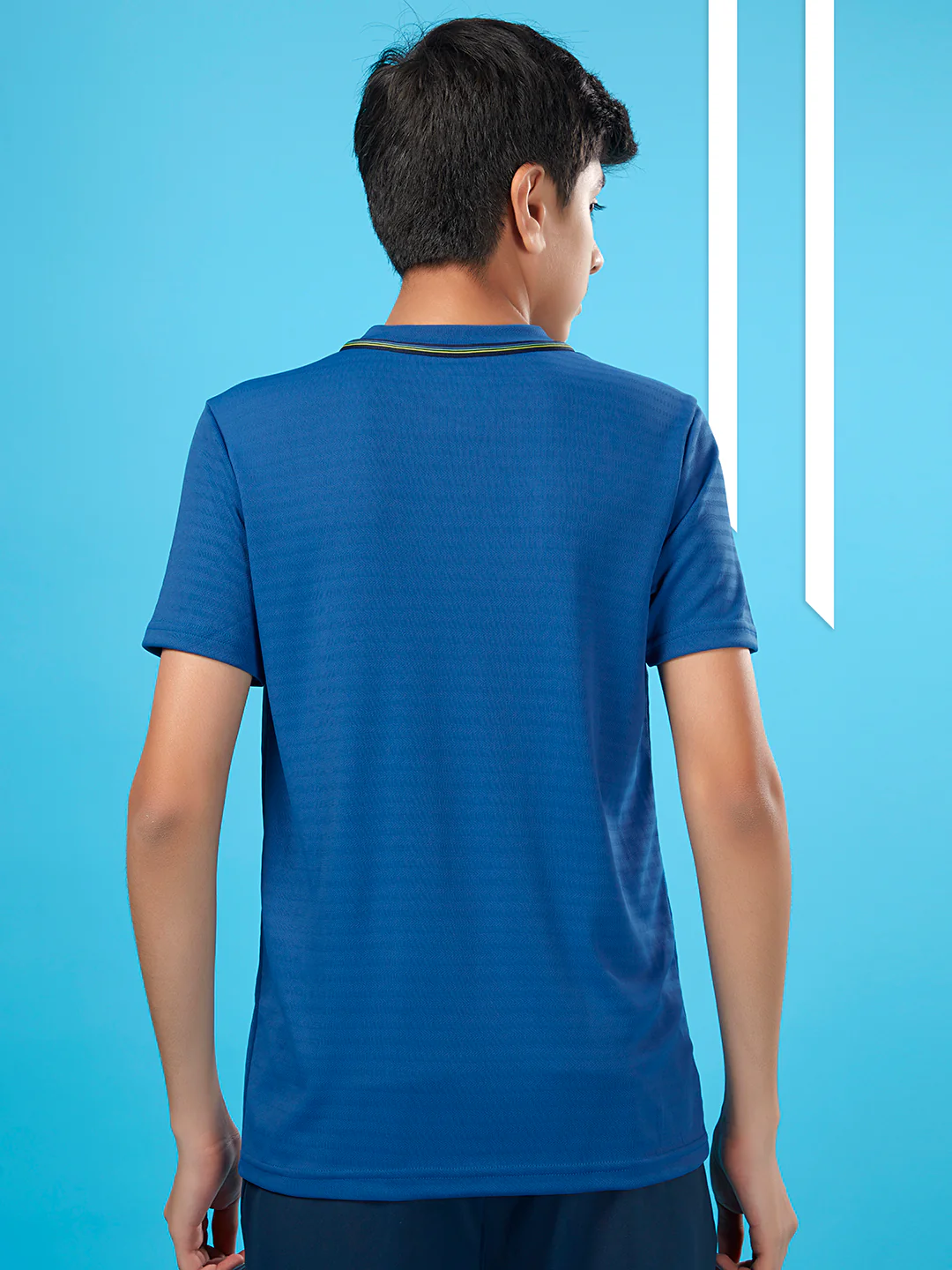 Boys Solid Slim Fit Round Neck T-shirt with TECHNOCOOL+ - Image 3