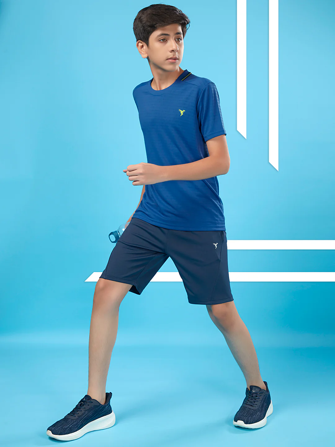 Boys Solid Slim Fit Round Neck T-shirt with TECHNOCOOL+ - Image 5