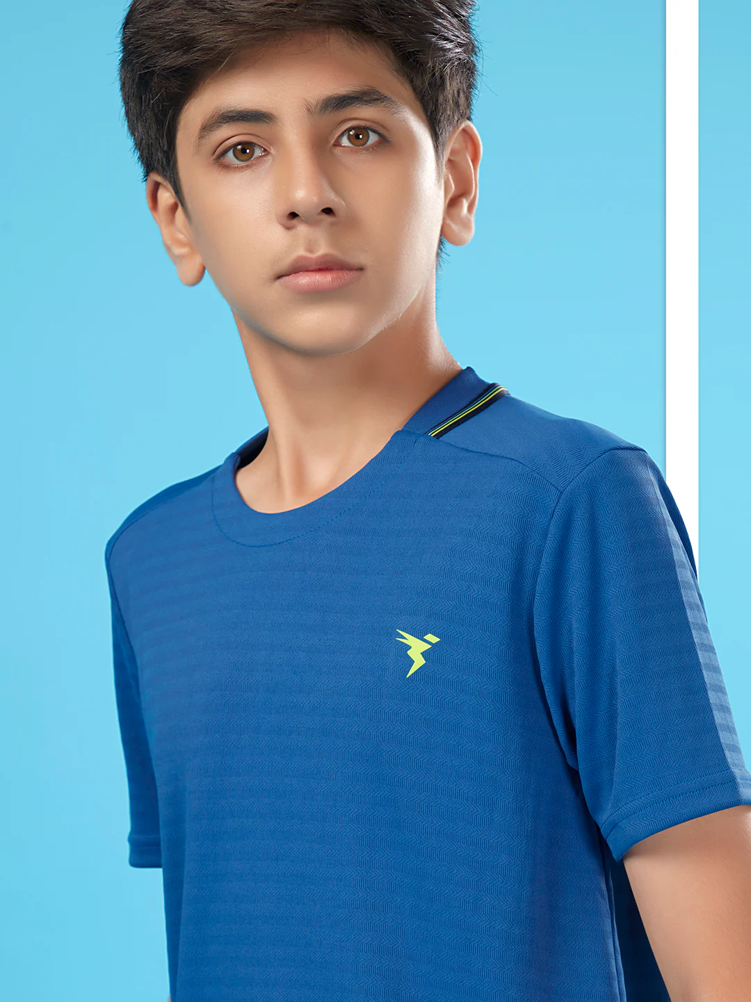 Boys Solid Slim Fit Round Neck T-shirt with TECHNOCOOL+ - Image 6