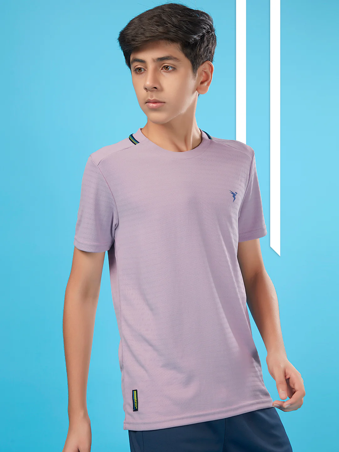 Boys Solid Slim Fit Round Neck T-shirt with TECHNOCOOL+ - Image 5