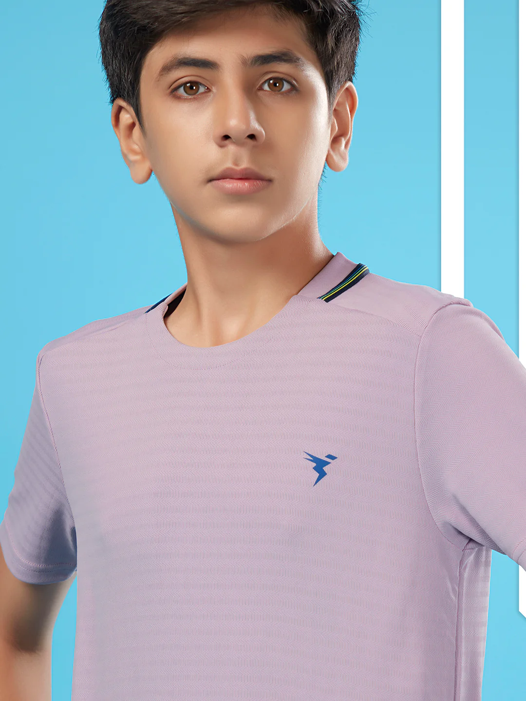 Boys Solid Slim Fit Round Neck T-shirt with TECHNOCOOL+ - Image 6