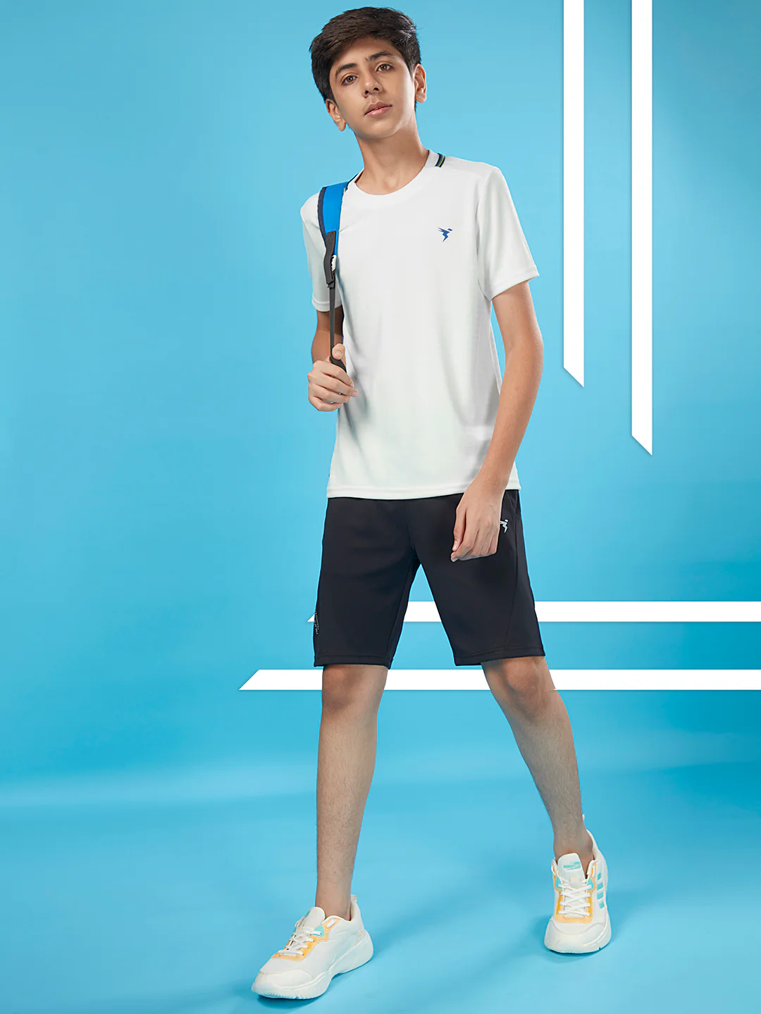 Boys Solid Slim Fit Round Neck T-shirt with TECHNOCOOL+ - Image 5