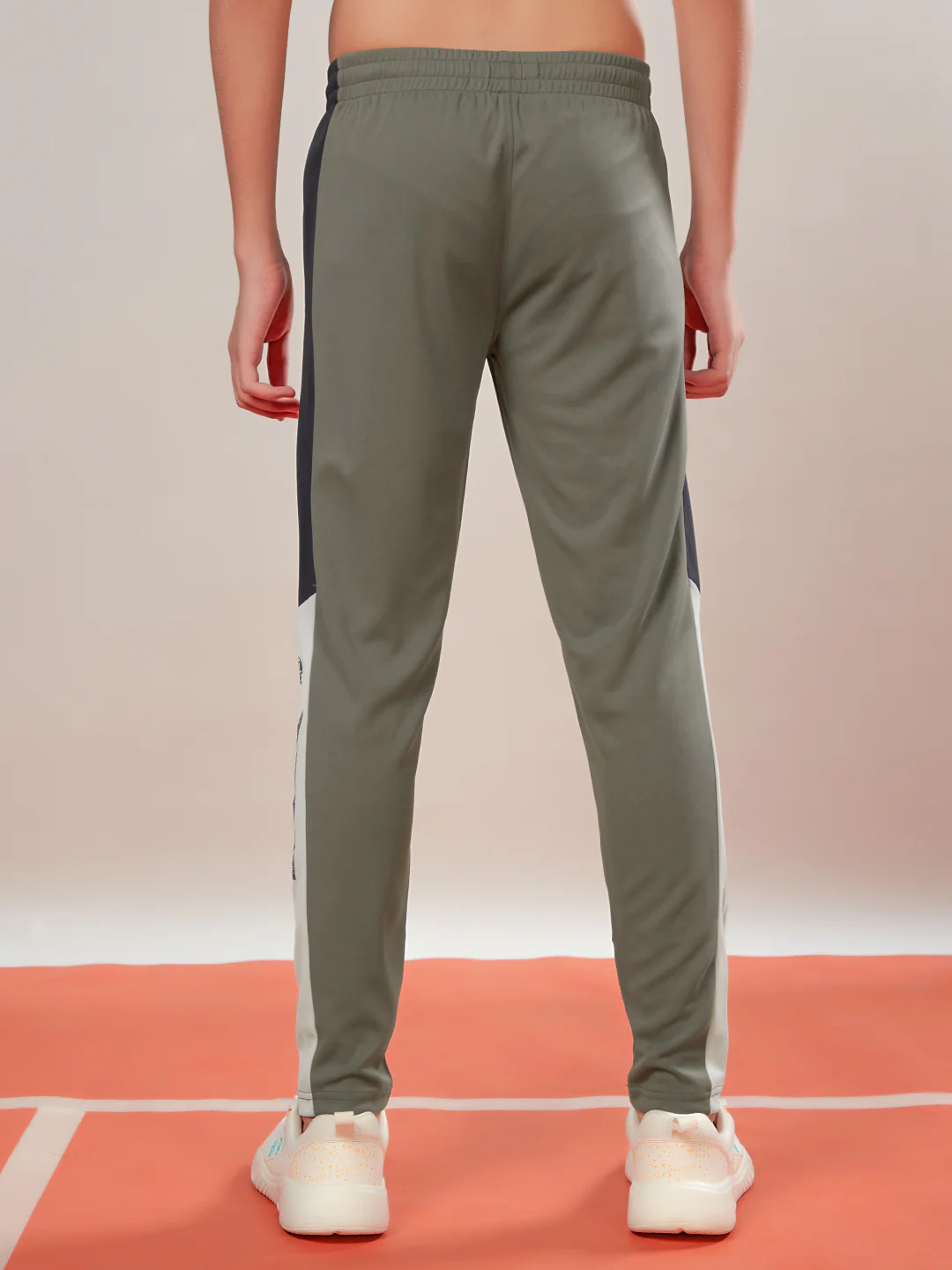 Boys Solid Slim Fit Sports Trackpants with TECHNO DRY - Image 2