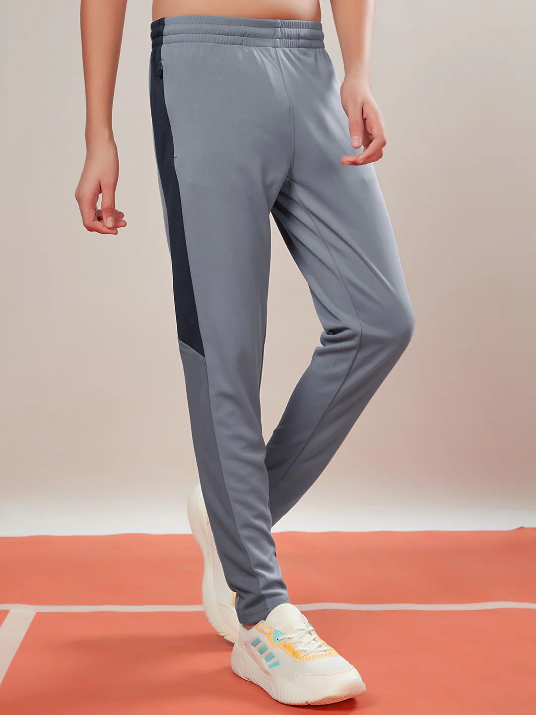 Boys Solid Slim Fit Sports Trackpants with TECHNO DRY - Image 3
