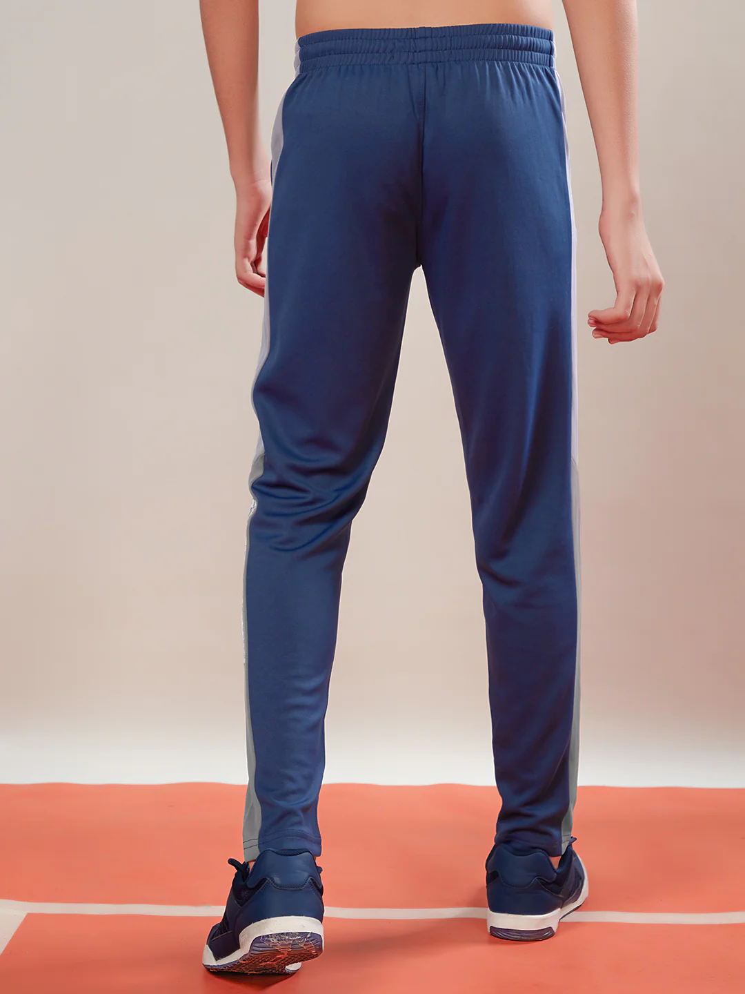 Boys Solid Slim Fit Sports Trackpants with TECHNO DRY - Image 2