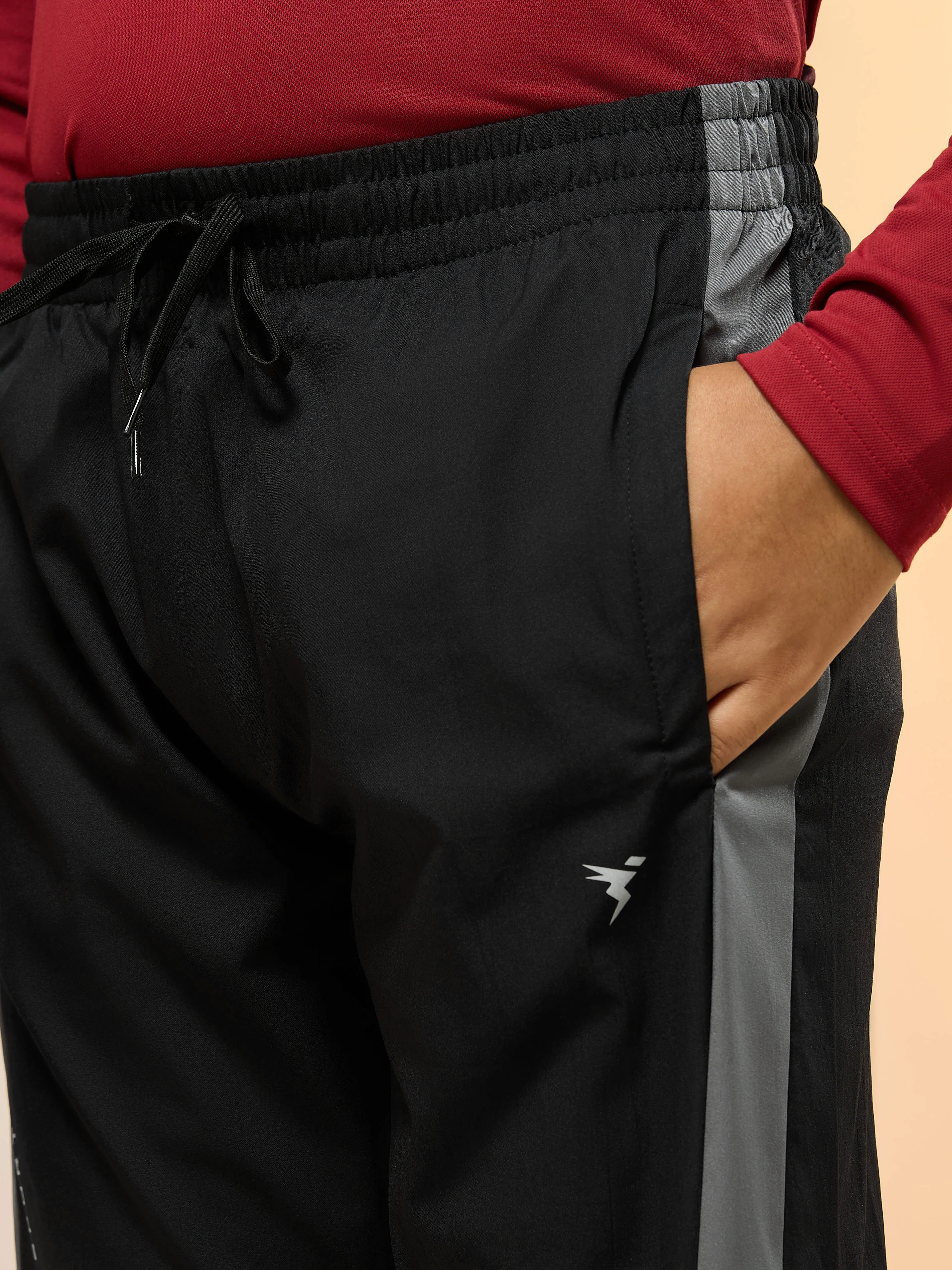 Boys Solid Slim Fit Sports Trackpants with TS FLEXI - Image 6