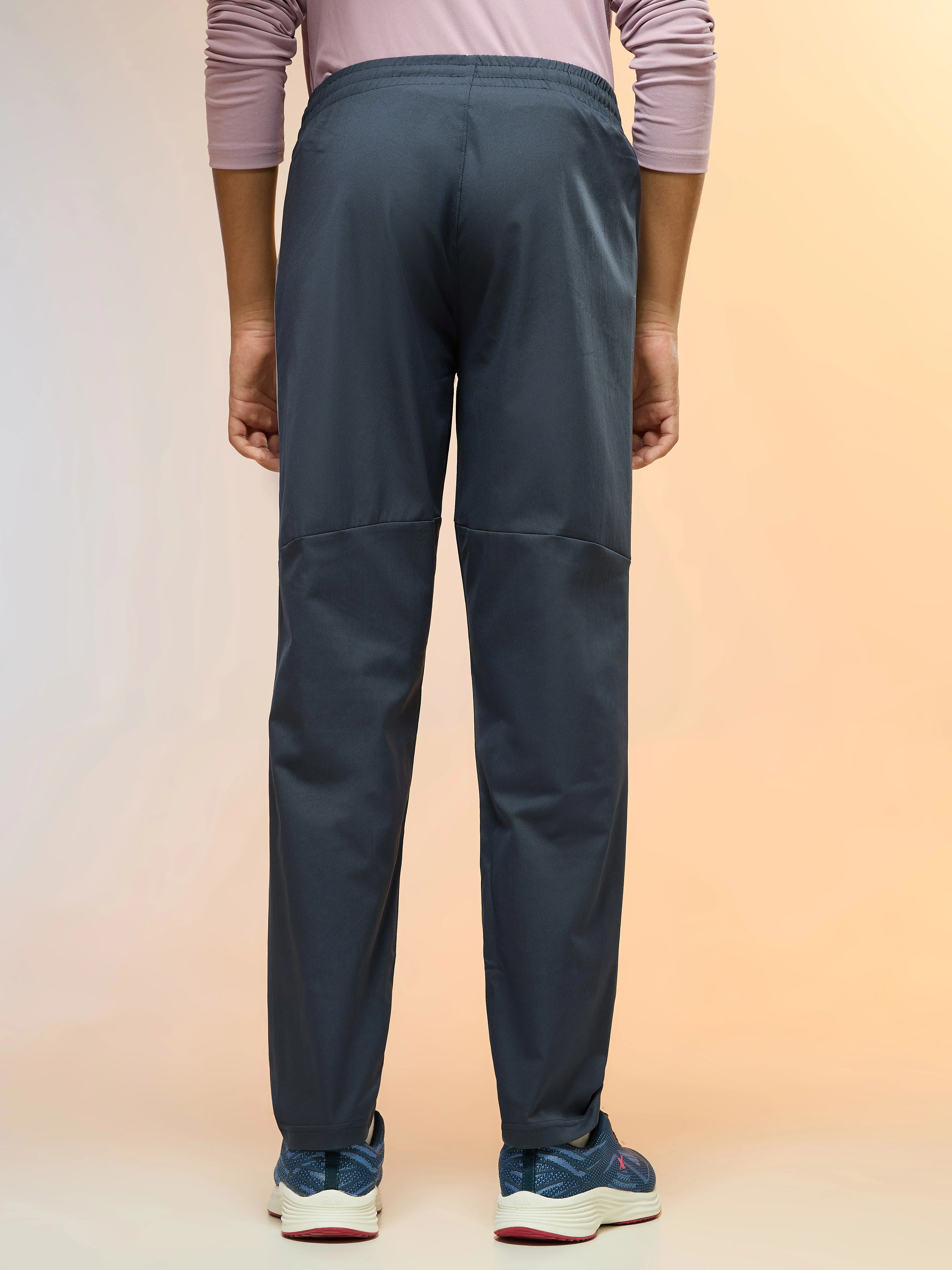 Boys Solid Slim Fit Sports Trackpants with TS FLEXI - Image 4