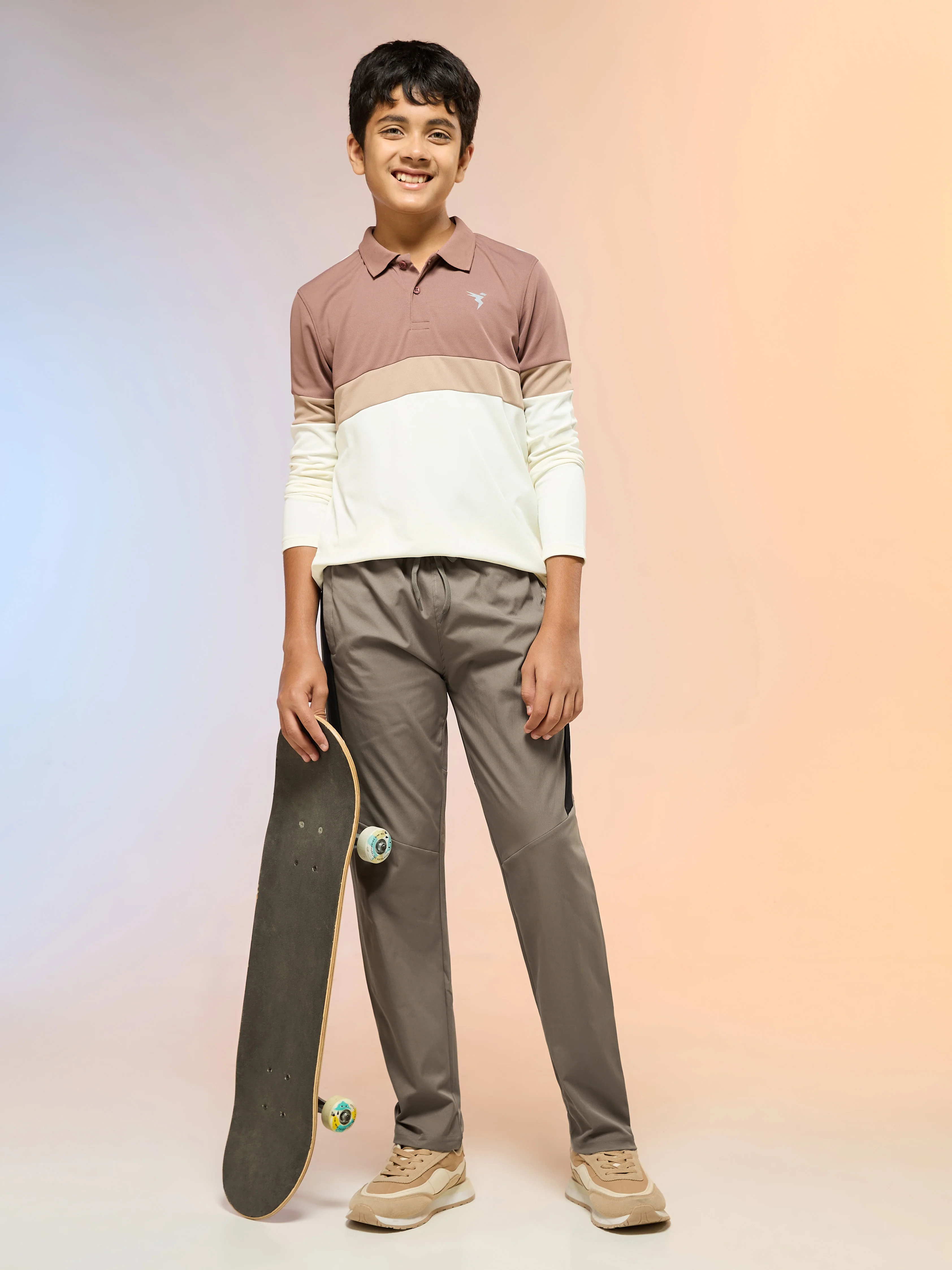 Boys Solid Slim Fit Sports Trackpants with TS FLEXI - Image 5