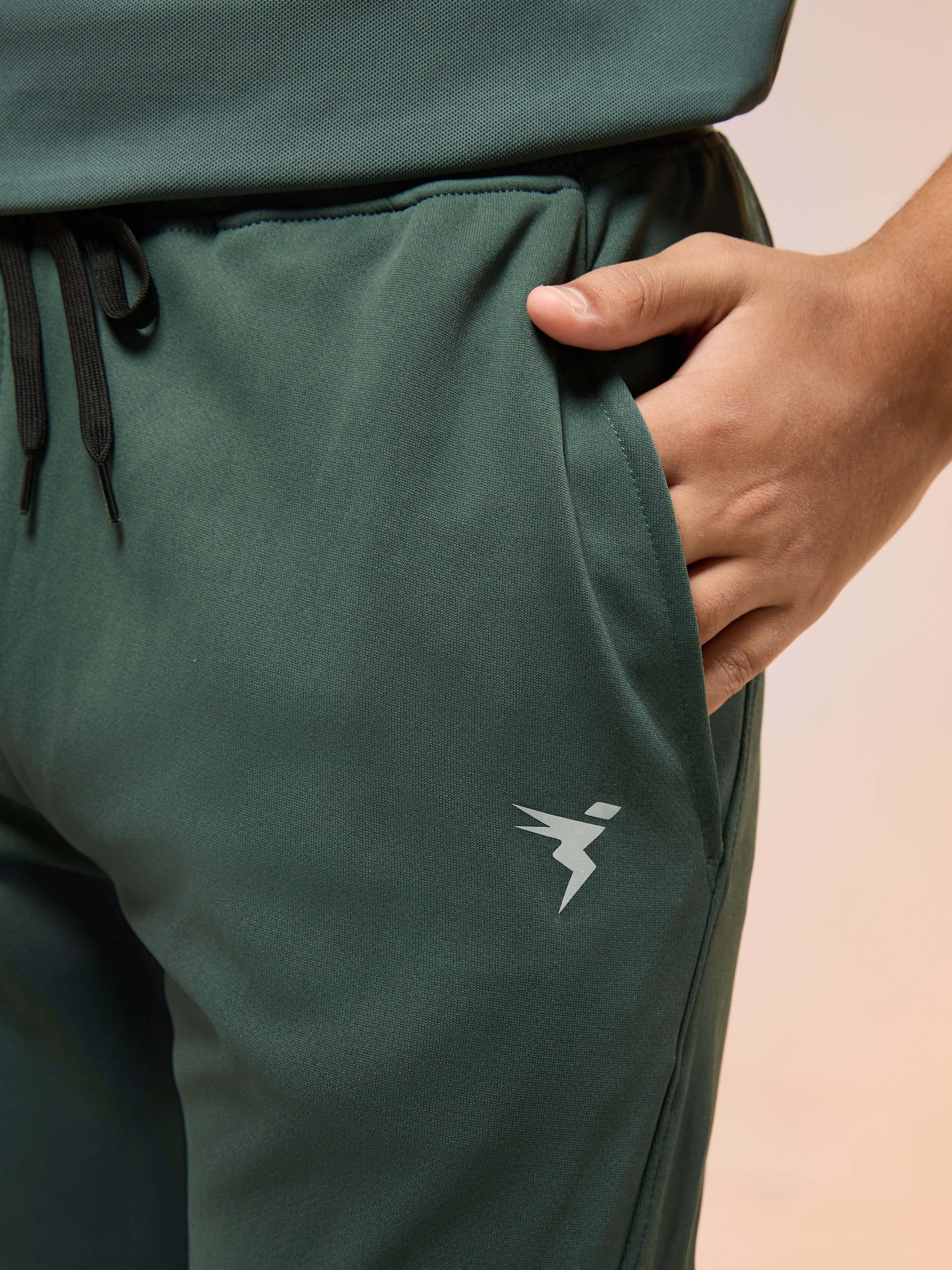 Boys Solid Slim Fit Trackpants with TECHNO GUARD - Image 6