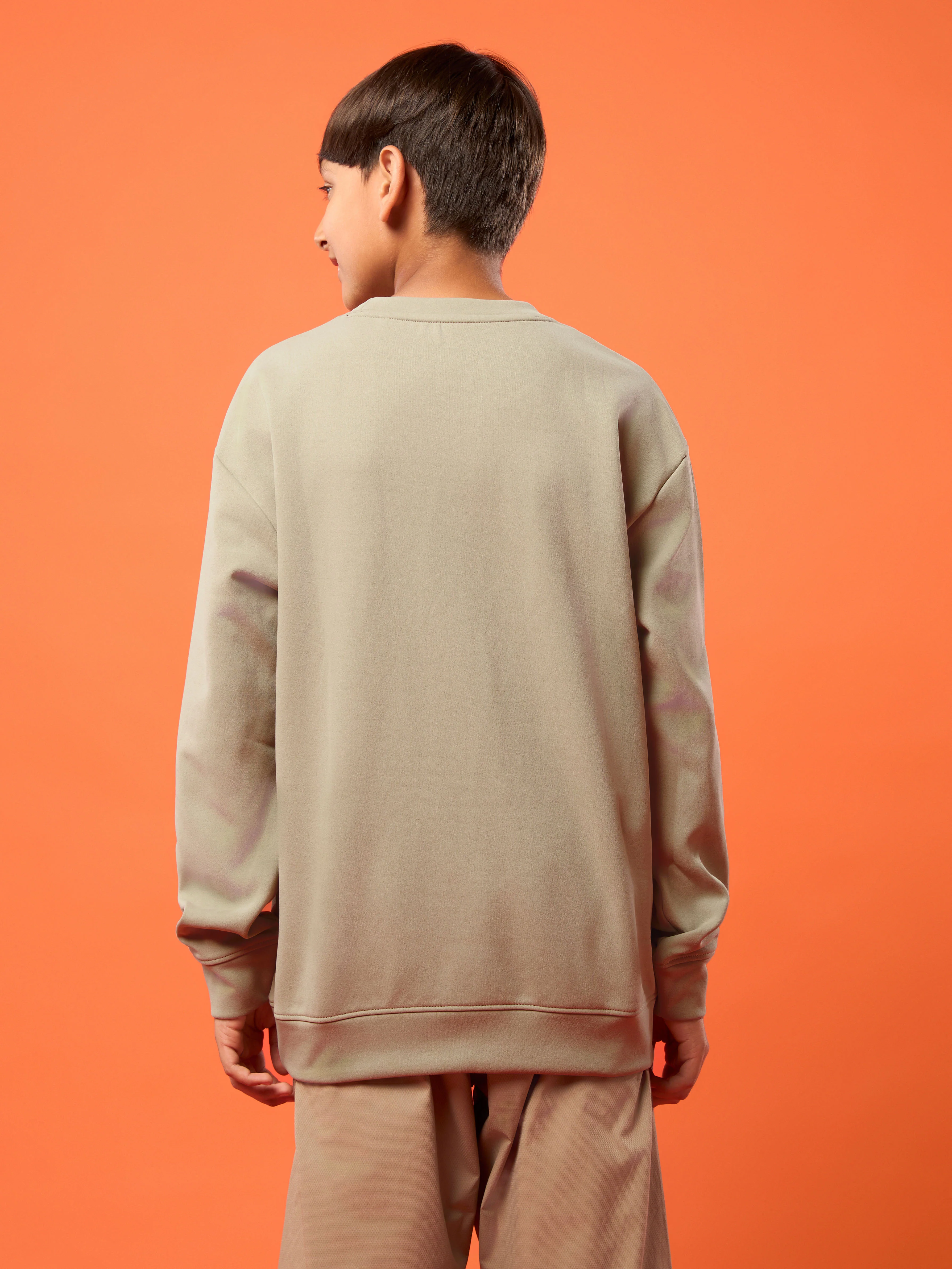Boys Sports Sweatshirt Colorblock Slim Fit with ELASTOPLUS - Image 3