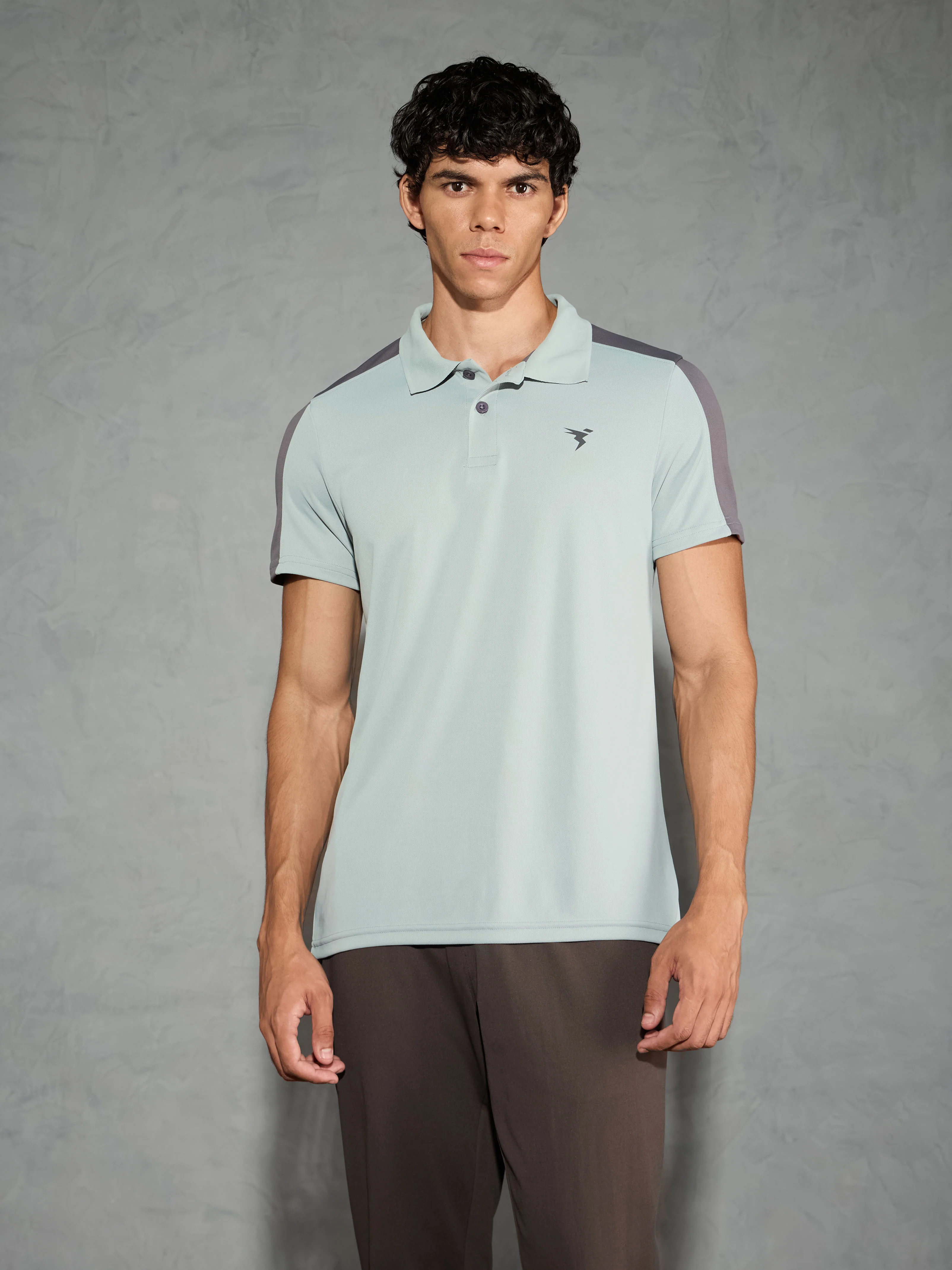Men Colorblock Relax Fit Polo T-shirt with TECHNO COOL+ - Image 2