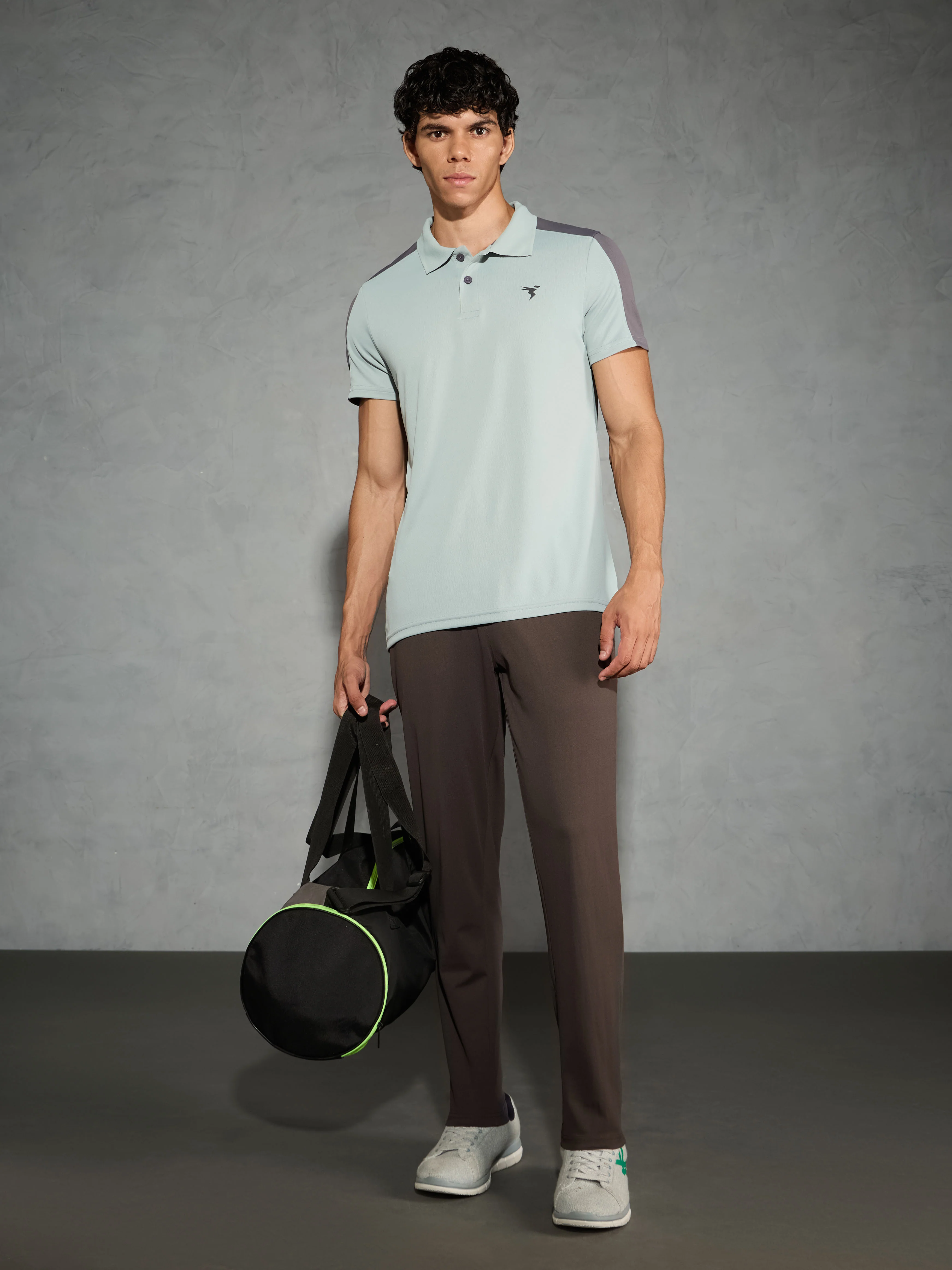 Men Colorblock Relax Fit Polo T-shirt with TECHNO COOL+ - Image 5