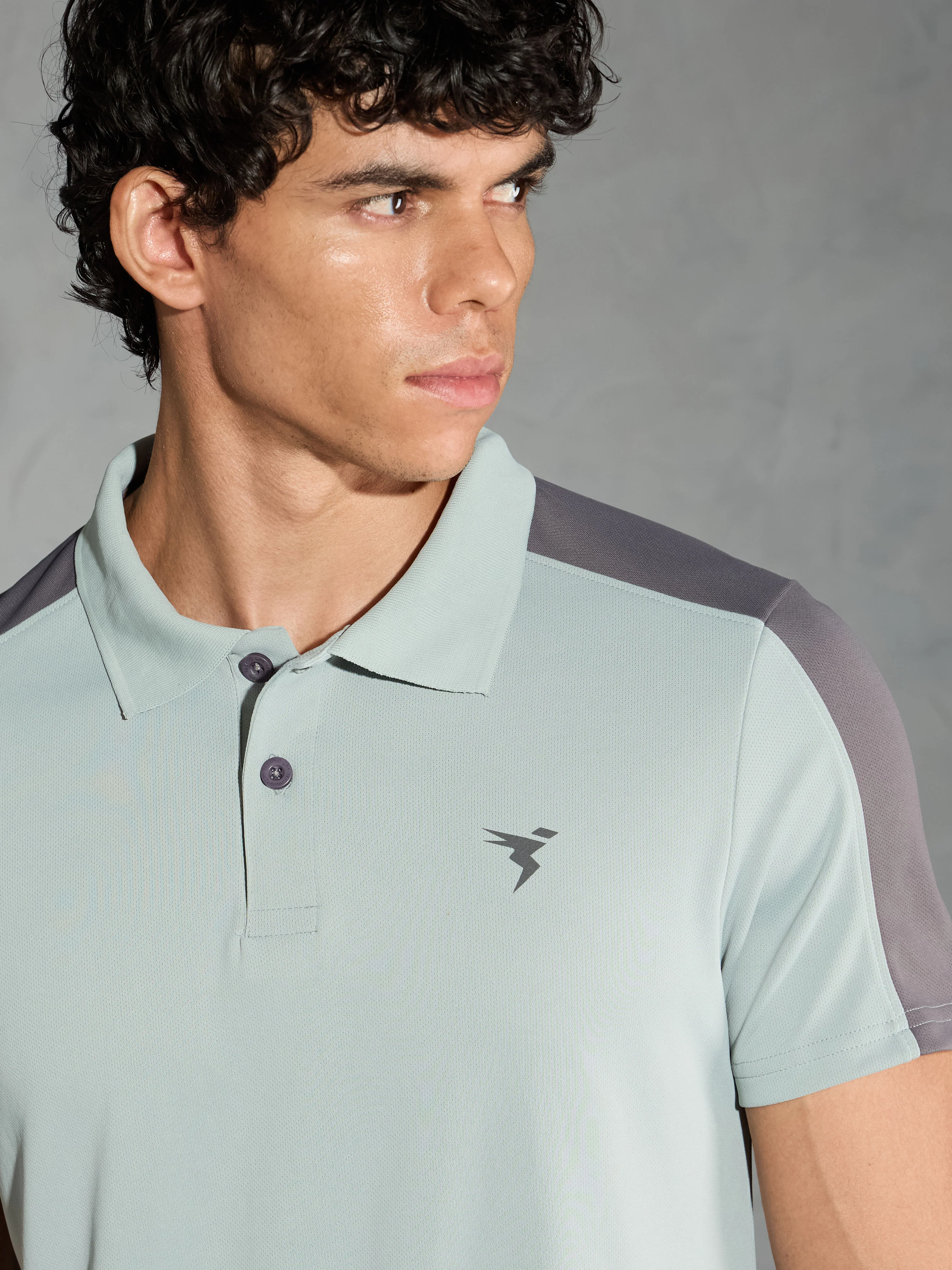 Men Colorblock Relax Fit Polo T-shirt with TECHNO COOL+ - Image 6