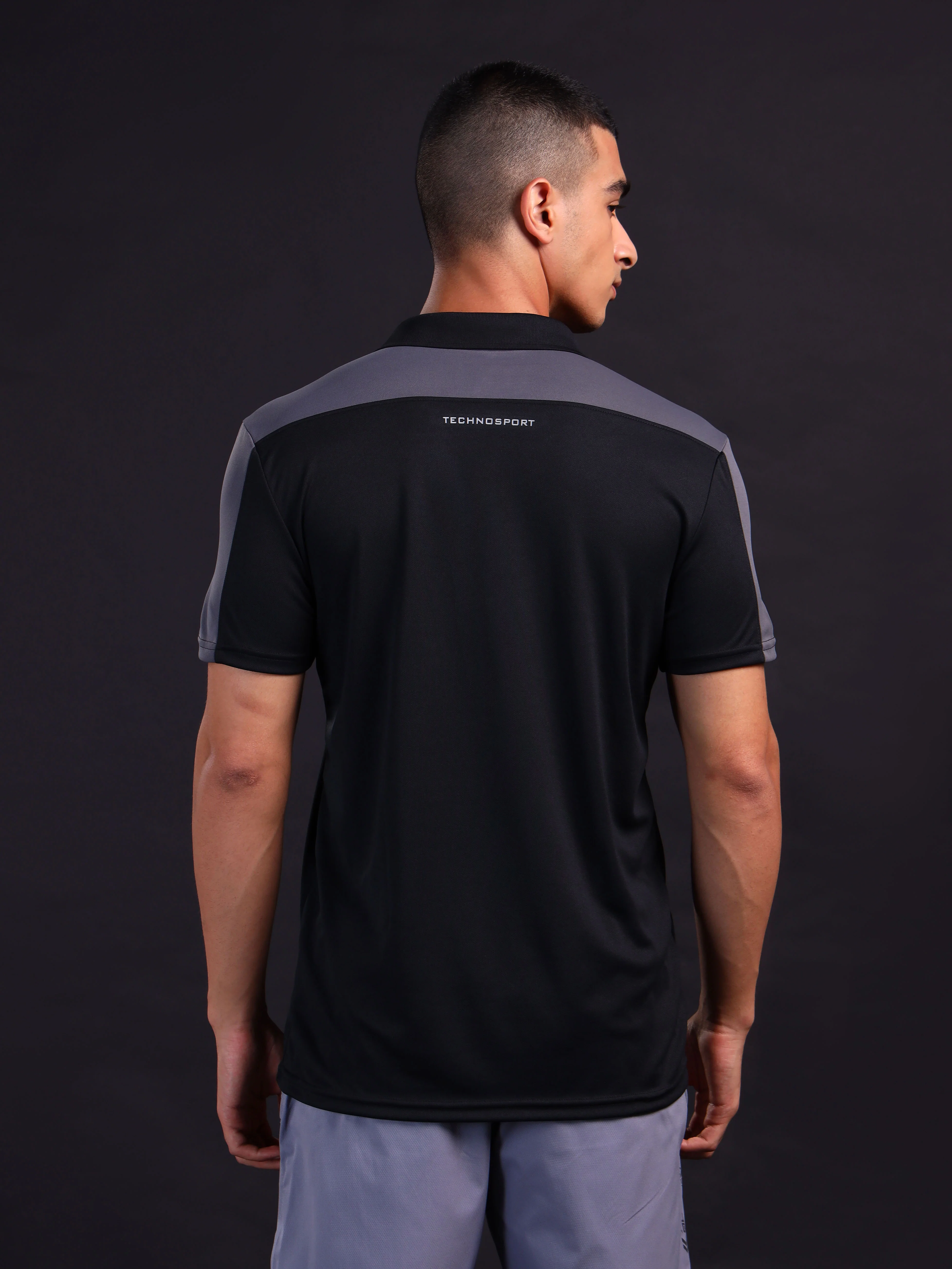 Men Colorblock Relax Fit Polo T-shirt with TECHNO COOL+ - Image 2