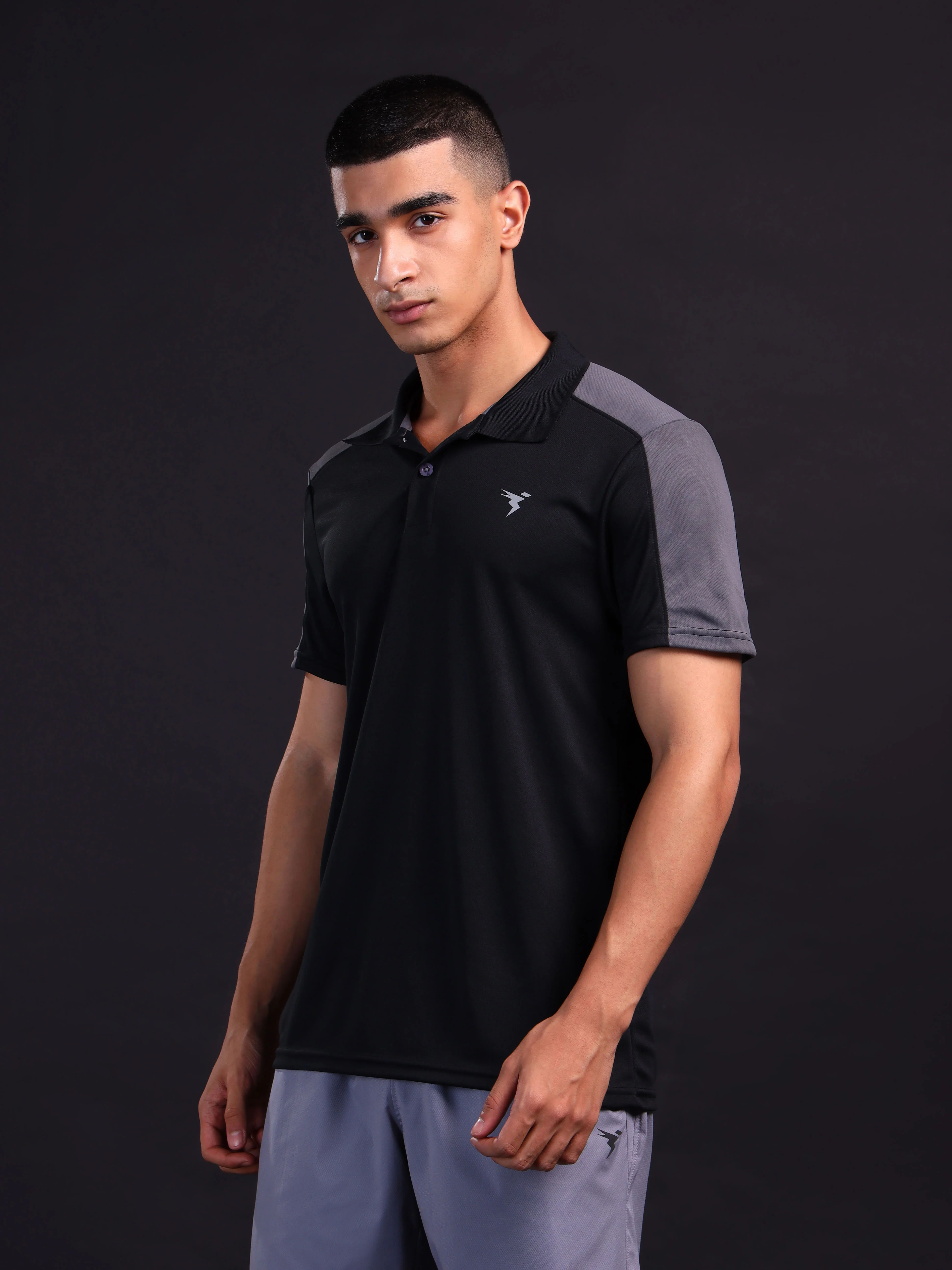 Men Colorblock Relax Fit Polo T-shirt with TECHNO COOL+ - Image 3