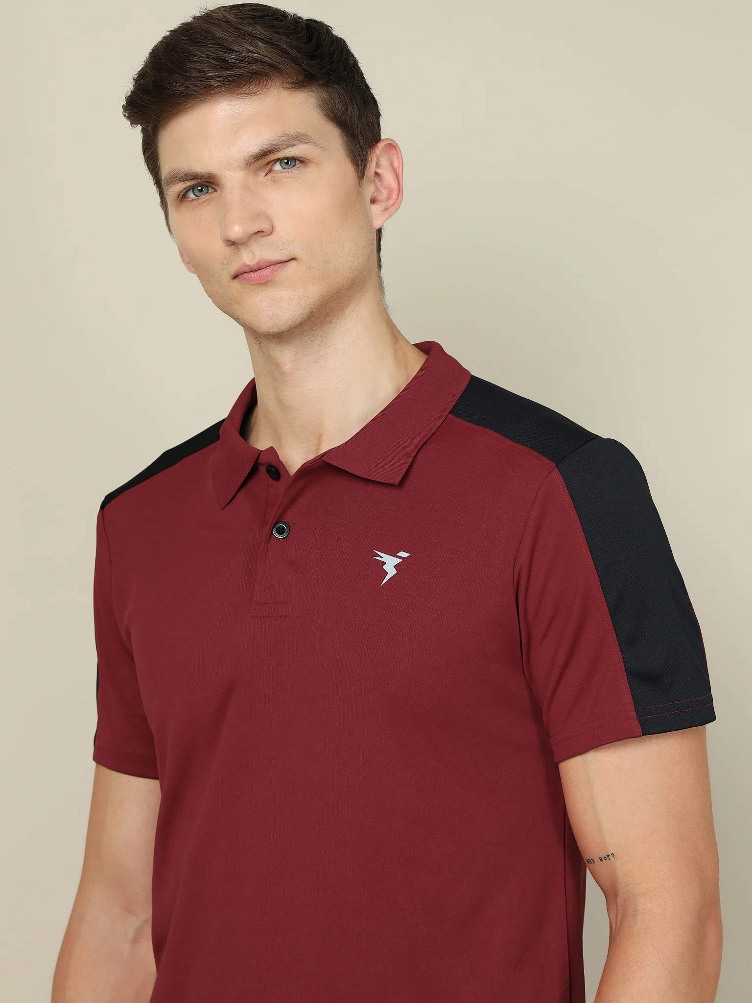 Men Colorblock Relax Fit Polo T-shirt with TECHNO COOL+ - Image 6