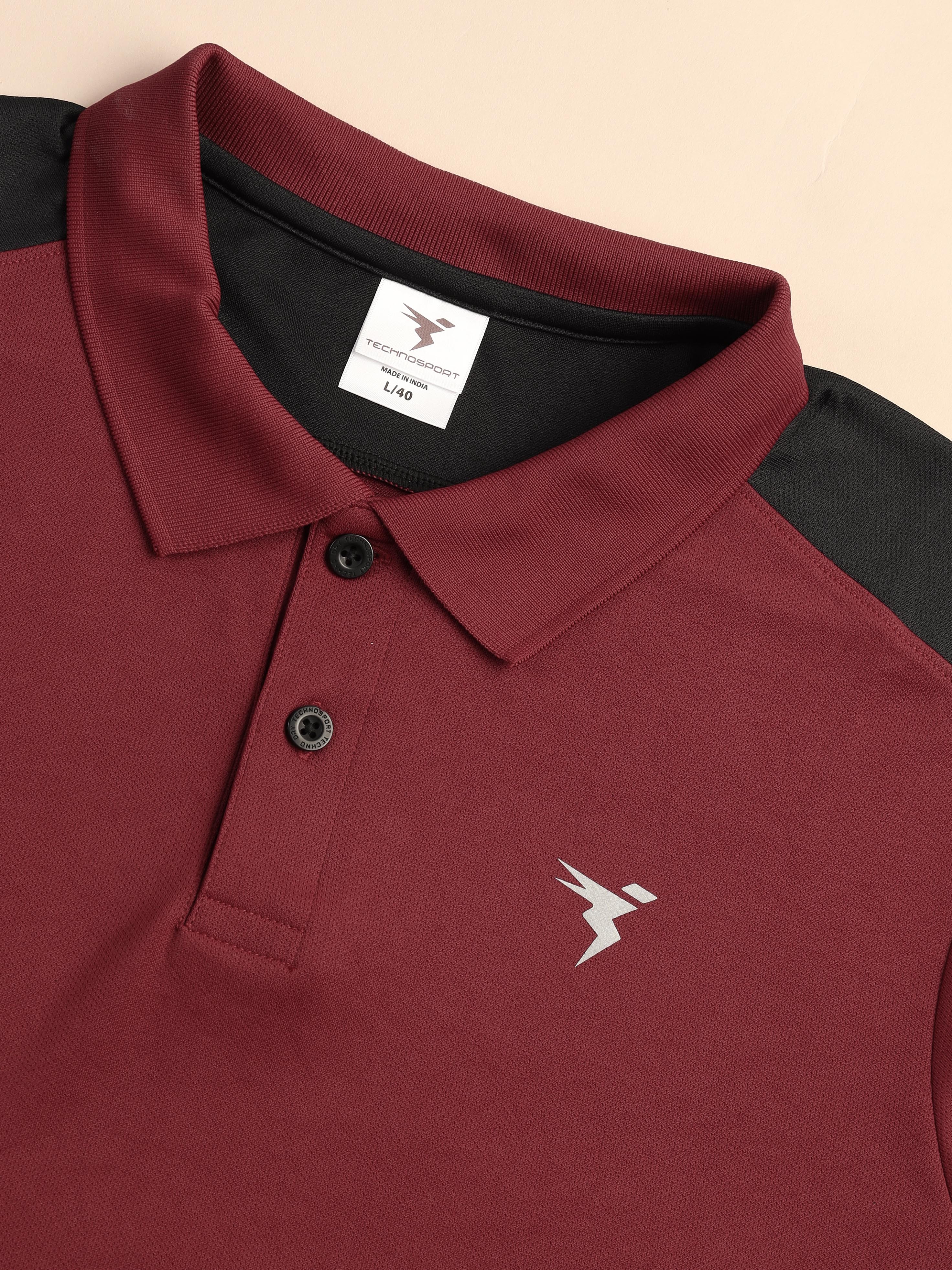 Men Colorblock Relax Fit Polo T-shirt with TECHNO COOL+ - Image 8