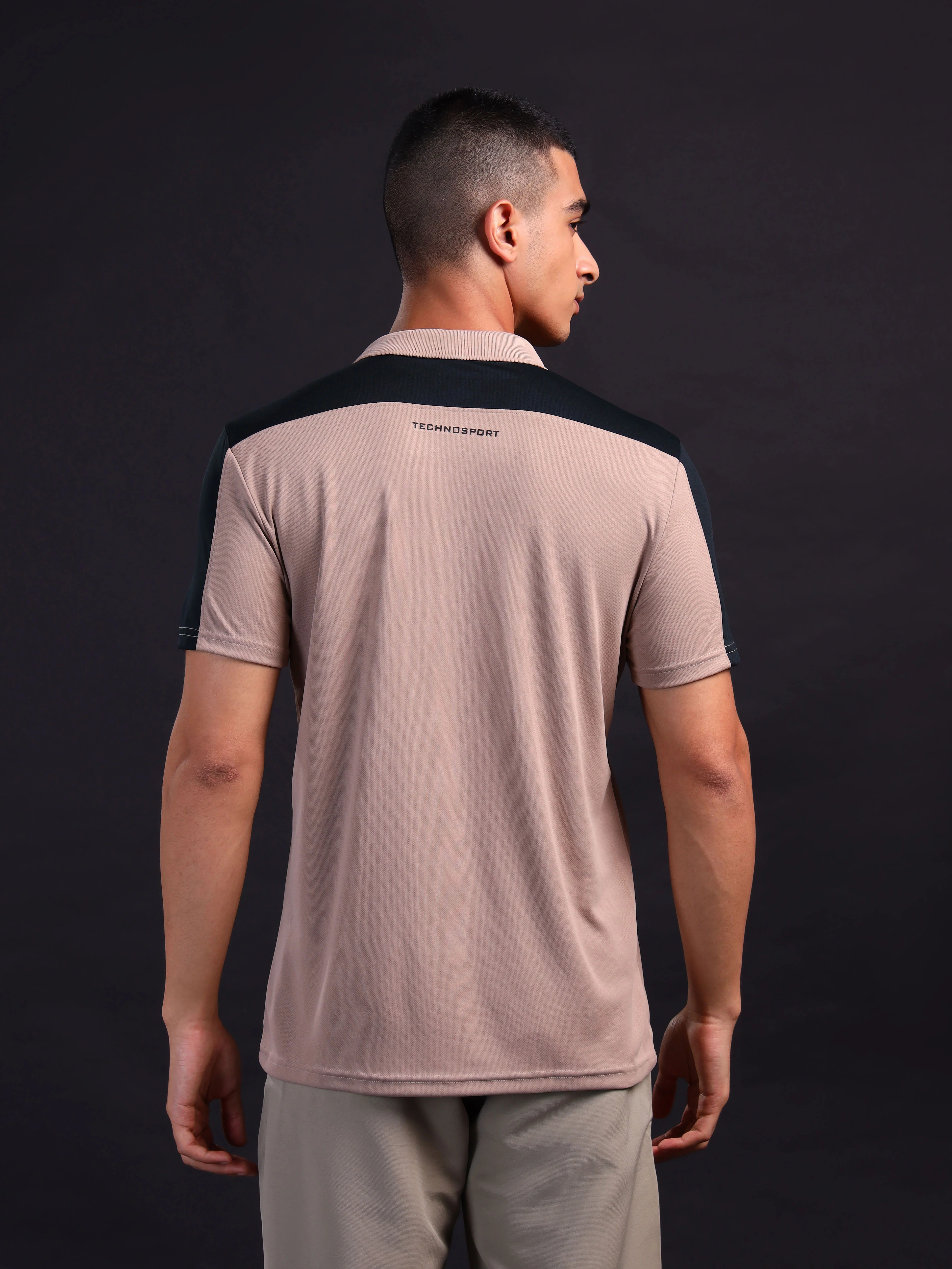 Men Colorblock Relax Fit Polo T-shirt with TECHNO COOL+ - Image 3