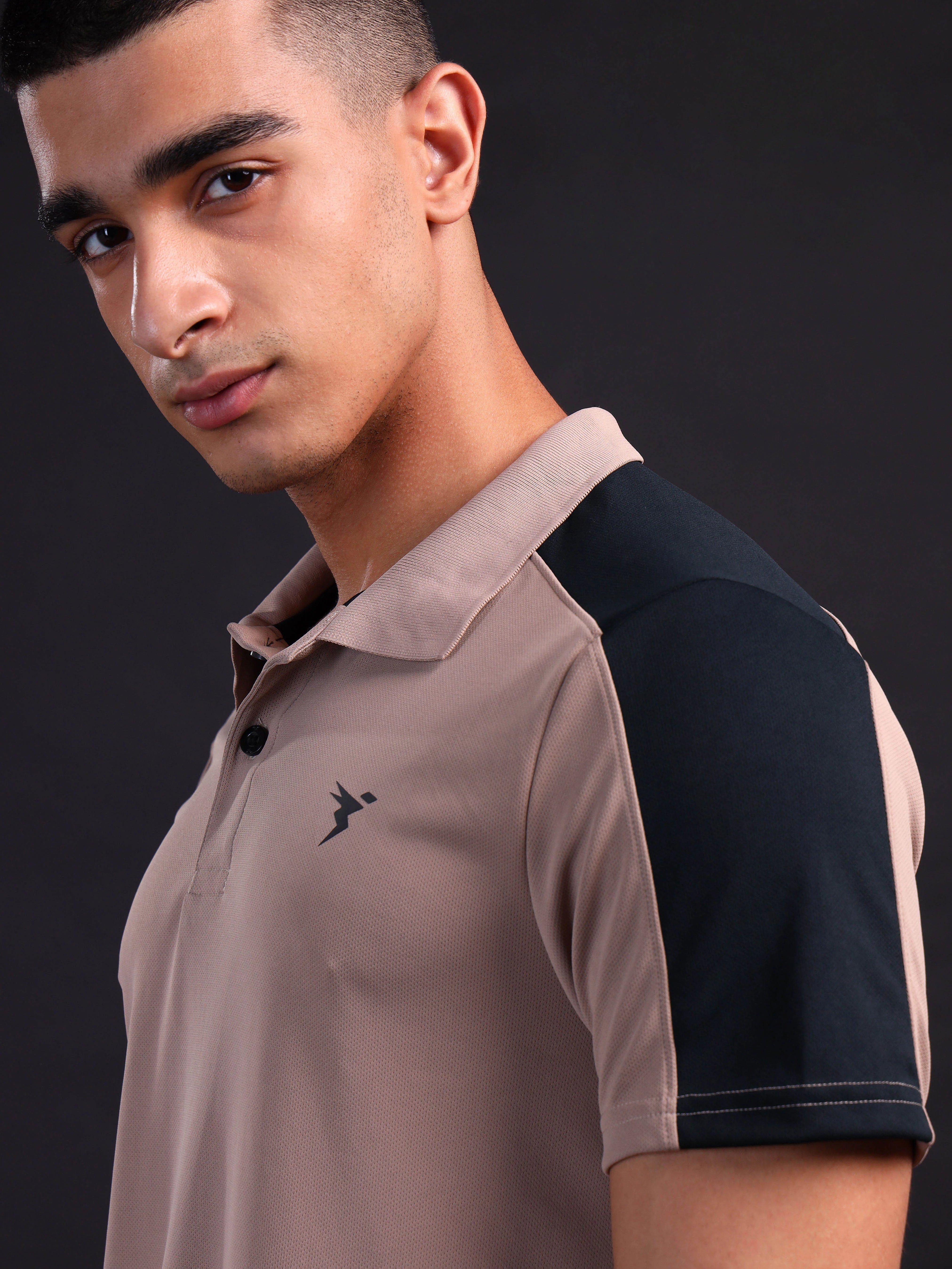 Men Colorblock Relax Fit Polo T-shirt with TECHNO COOL+ - Image 5
