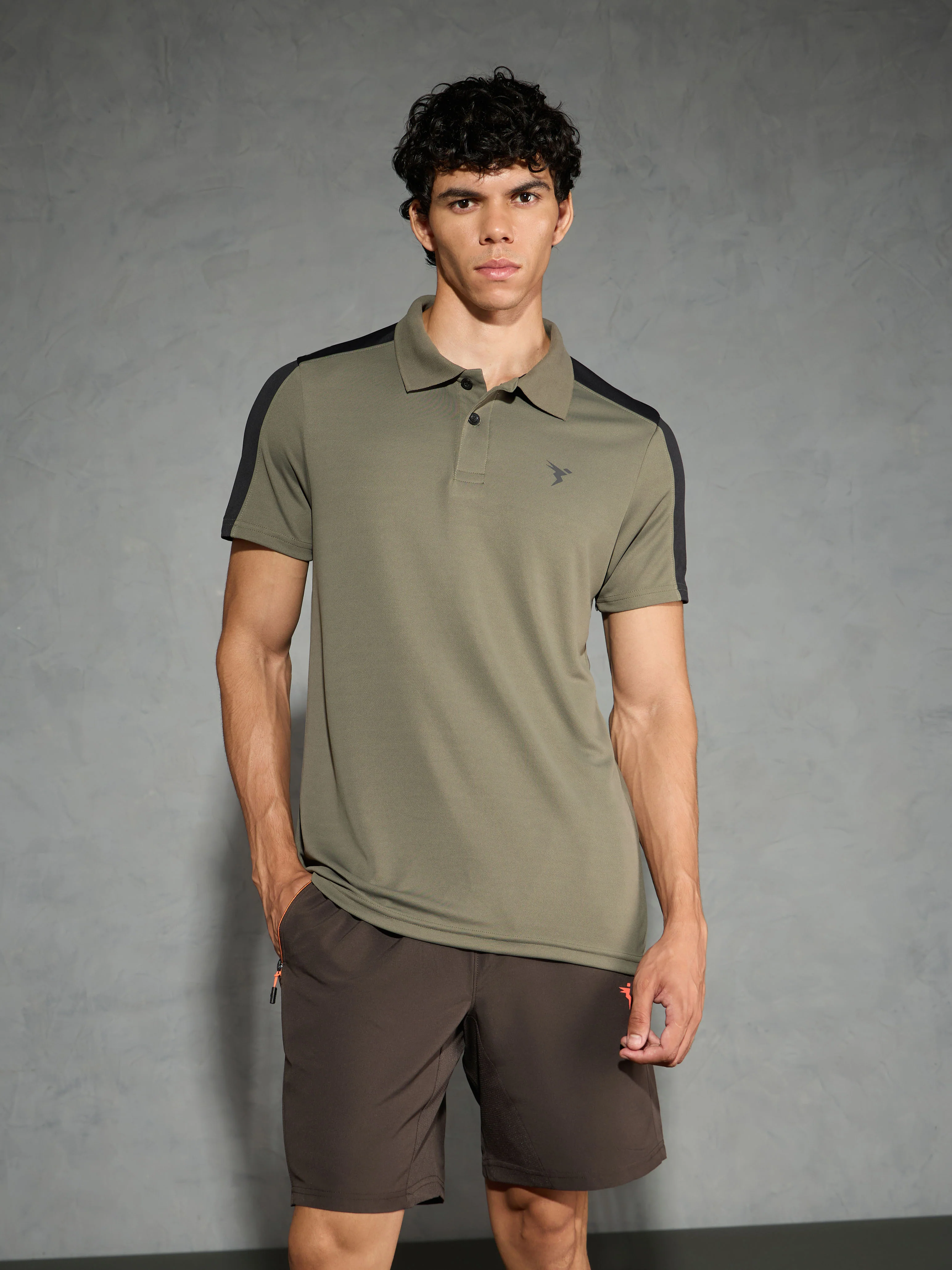 Men Colorblock Relax Fit Polo T-shirt with TECHNO COOL+ - Image 2