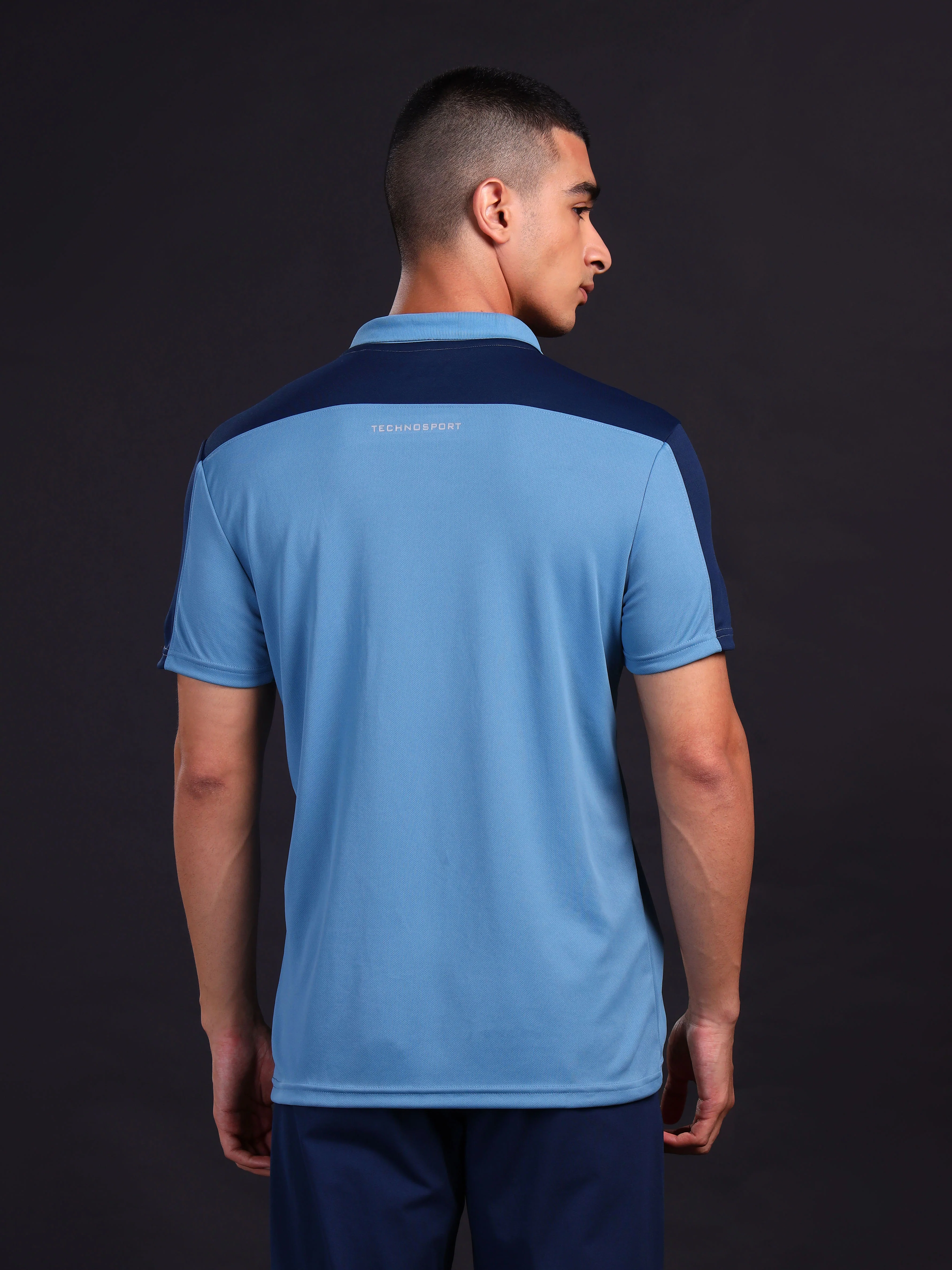 Men Colorblock Relax Fit Polo T-shirt with TECHNO COOL+ - Image 3