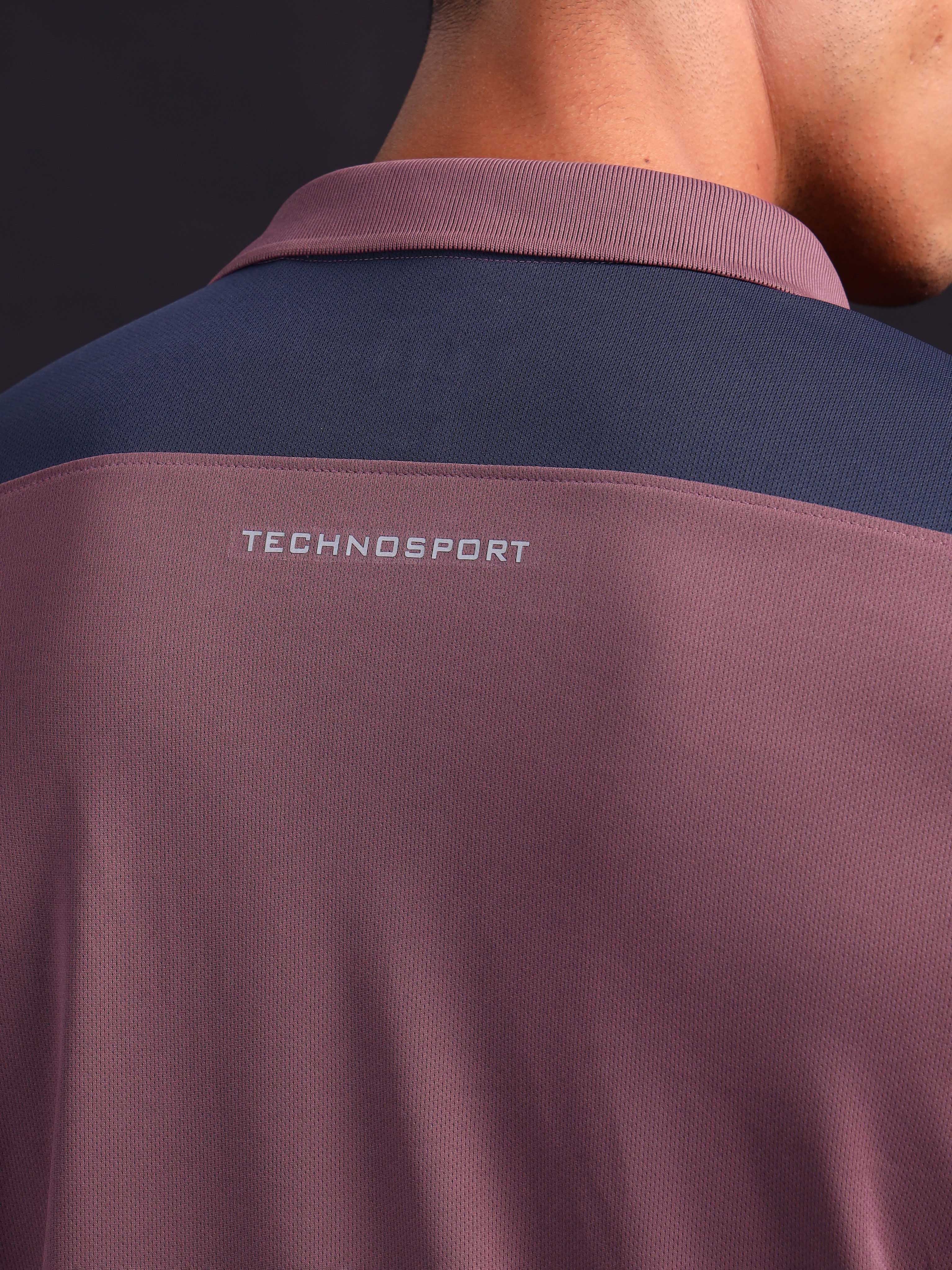 Men Colorblock Relax Fit Polo T-shirt with TECHNO COOL+ - Image 6
