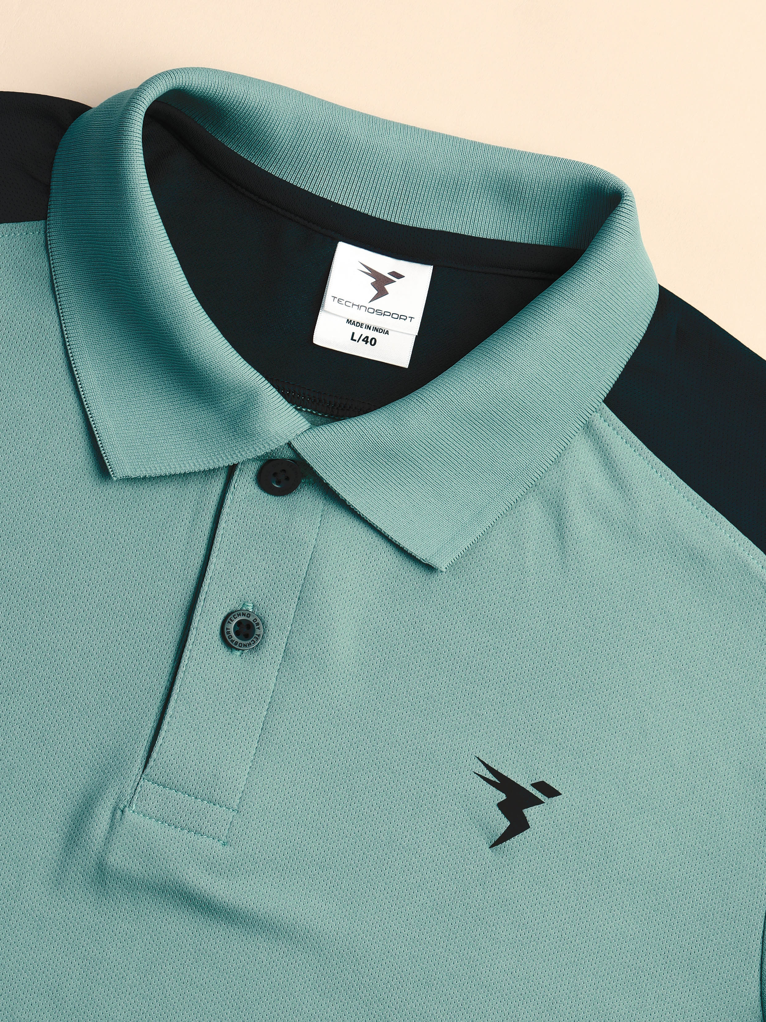 Men Colorblock Relax Fit Polo T-shirt with TECHNO COOL+ - Image 7
