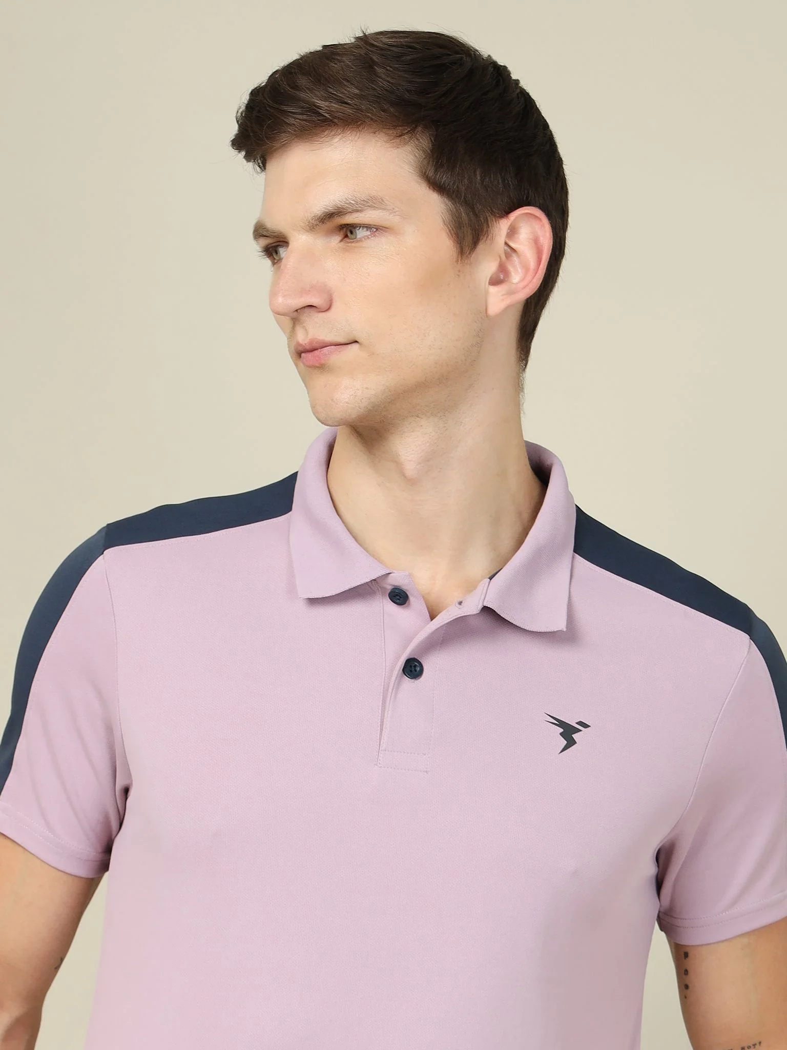 Men Colorblock Relax Fit Polo T-shirt with TECHNO COOL+ - Image 7