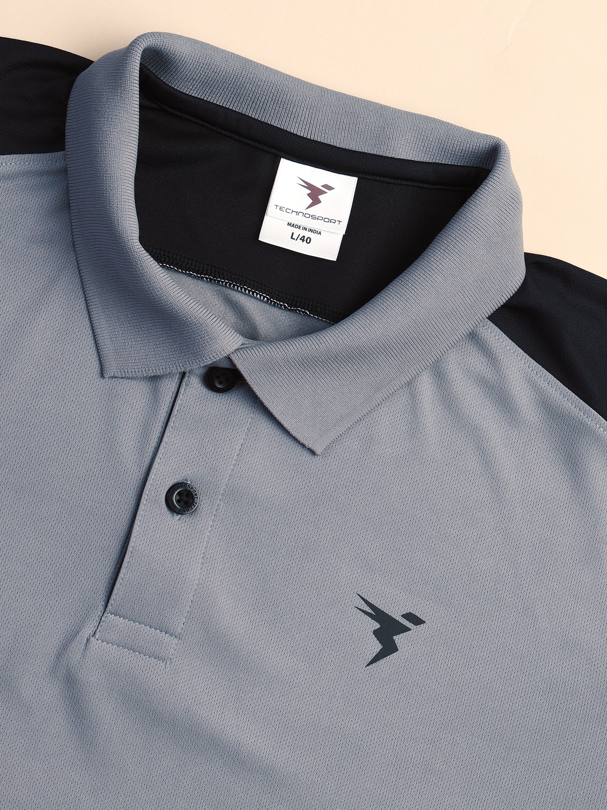 Men Colorblock Relax Fit Polo T-shirt with TECHNO COOL+ - Image 7