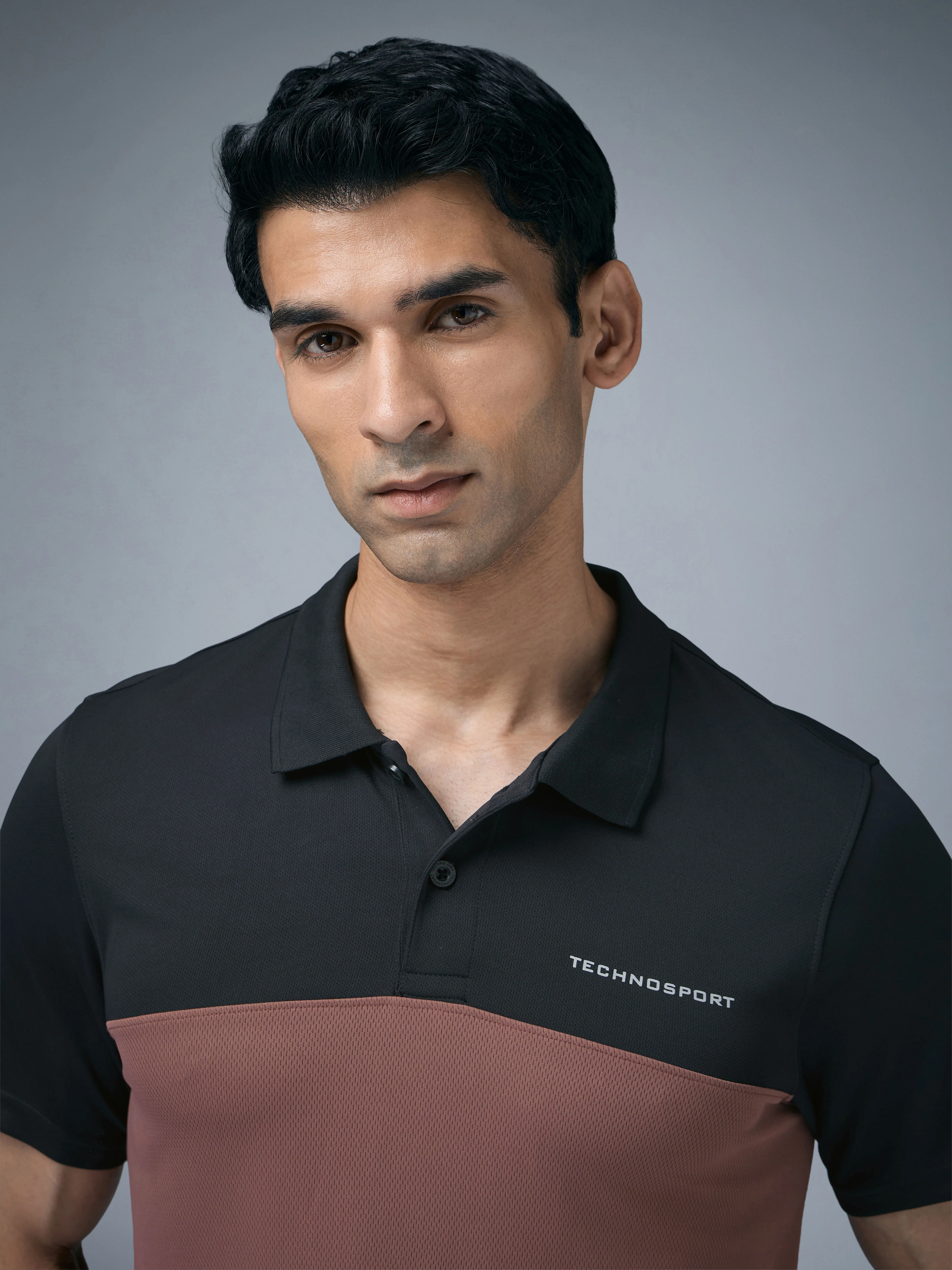 Men Colorblock Relax Fit Polo T-shirt with TECHNO COOL+ - Image 6