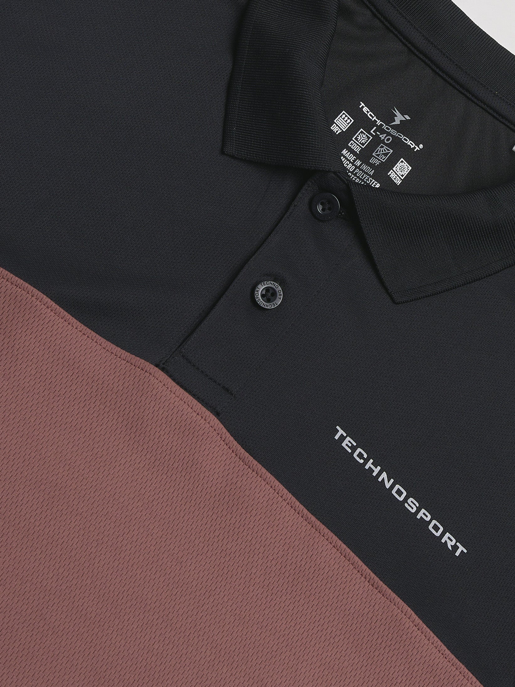 Men Colorblock Relax Fit Polo T-shirt with TECHNO COOL+ - Image 8
