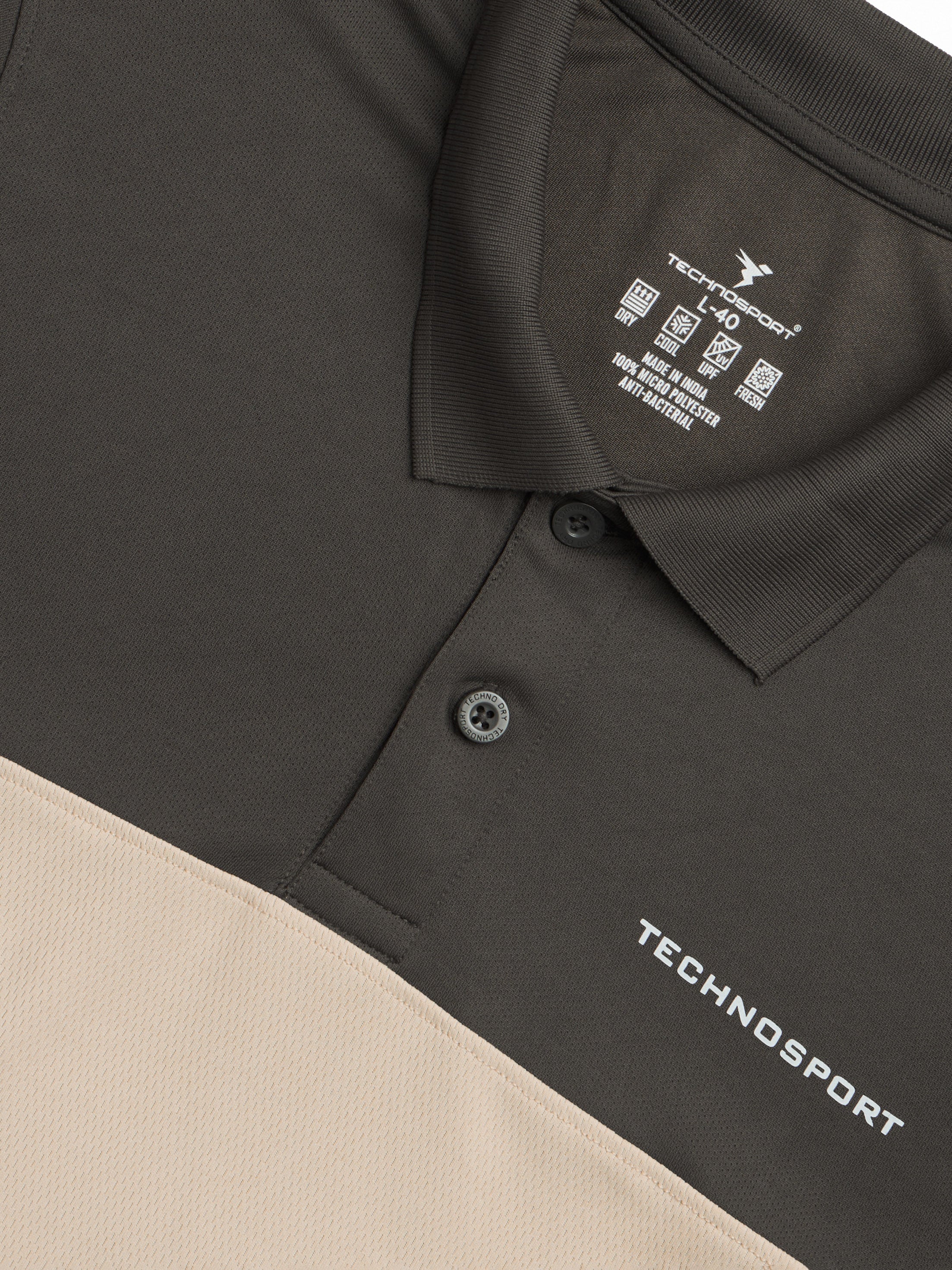 Men Colorblock Relax Fit Polo T-shirt with TECHNO COOL+ - Image 7