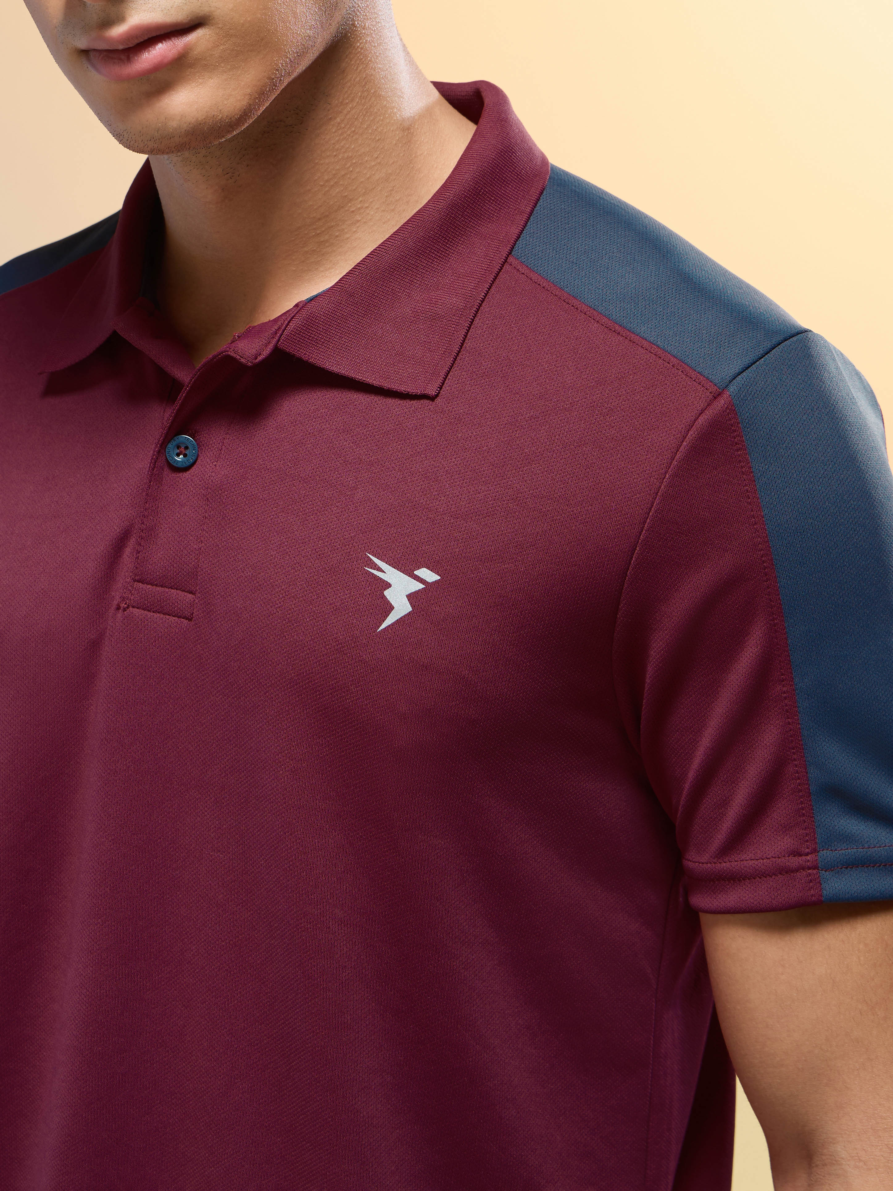 Men Colorblock Relax Fit Polo T-shirt with TECHNO COOL+ - Image 6