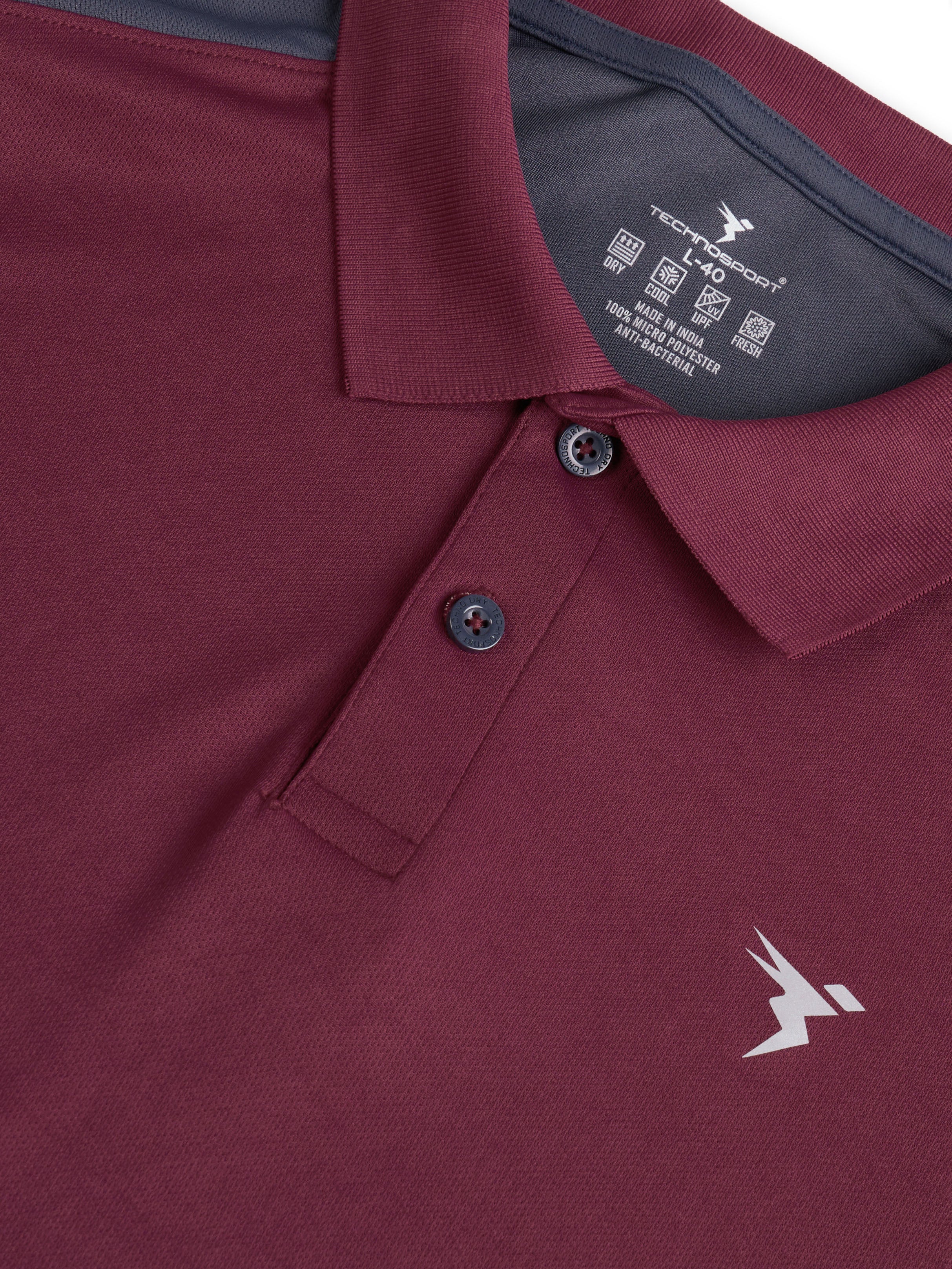 Men Colorblock Relax Fit Polo T-shirt with TECHNO COOL+ - Image 7