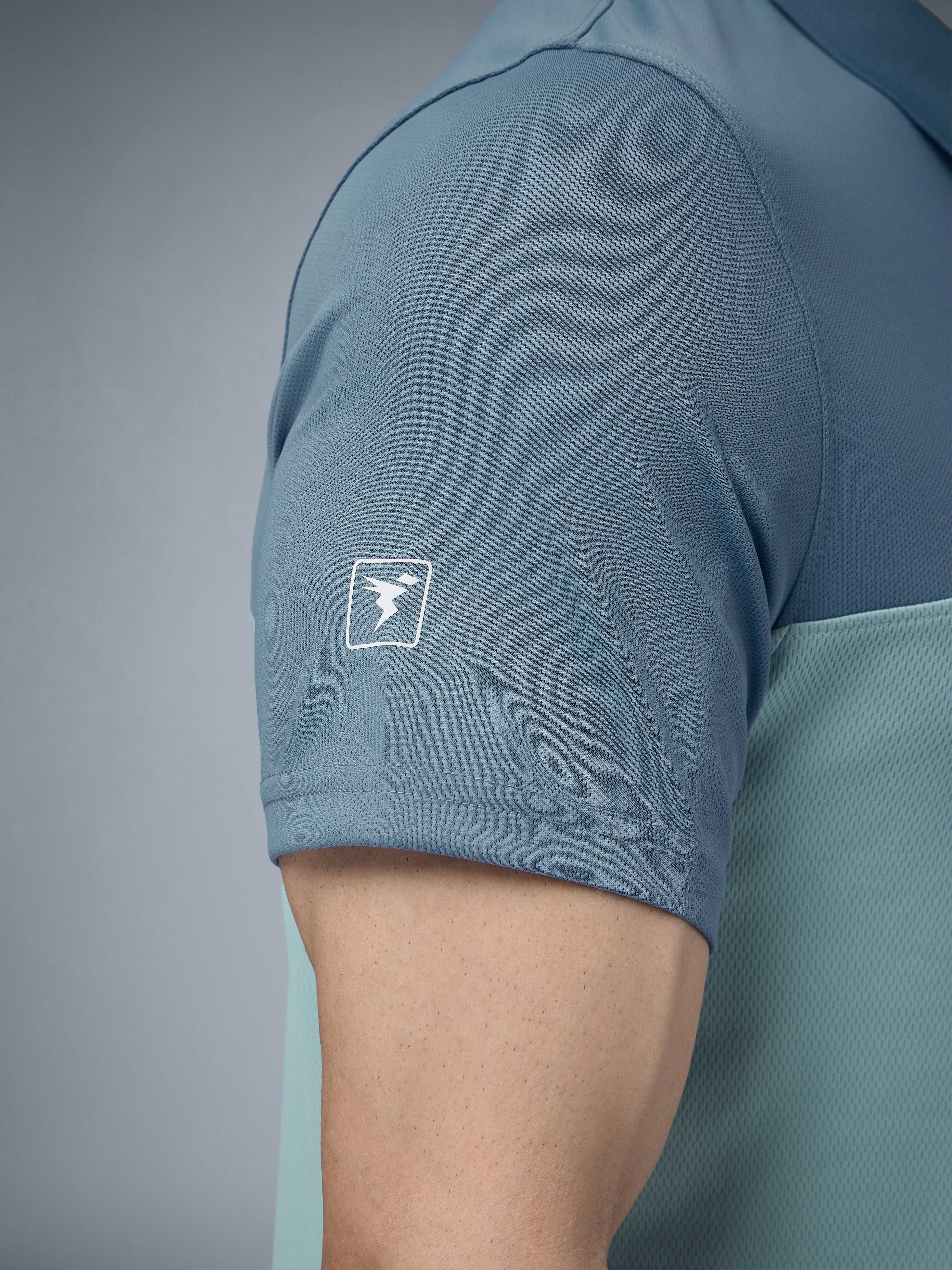 Men Colorblock Relax Fit Polo T-shirt with TECHNO COOL+ - Image 7
