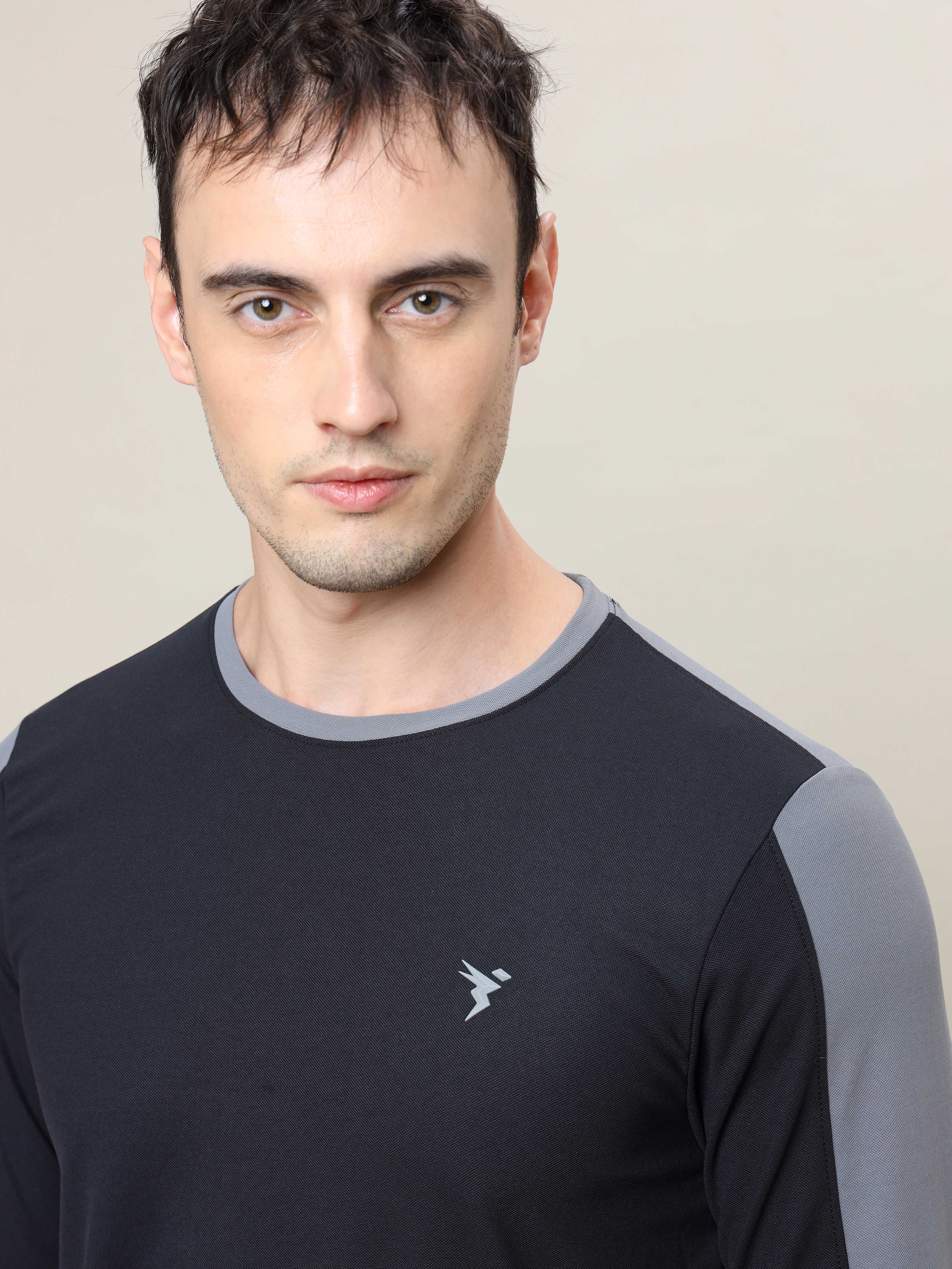Men Colorblock Slim Fit Crew Neck T-shirt with MATPIQ (Pack of 2) - Image 6