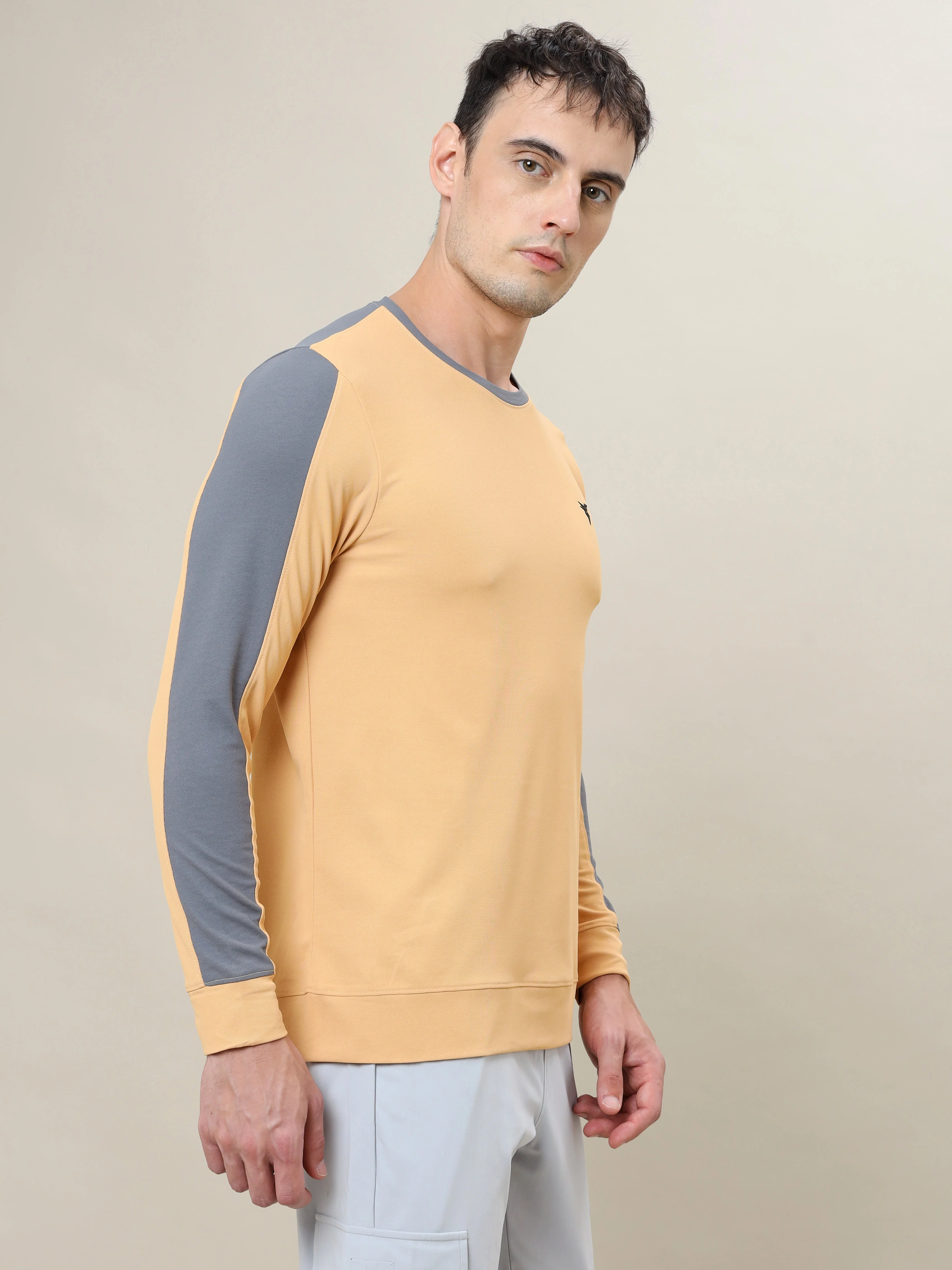 Men Colorblock Slim Fit Crew Neck T-shirt with MATPIQ (Pack of 2) - Image 4