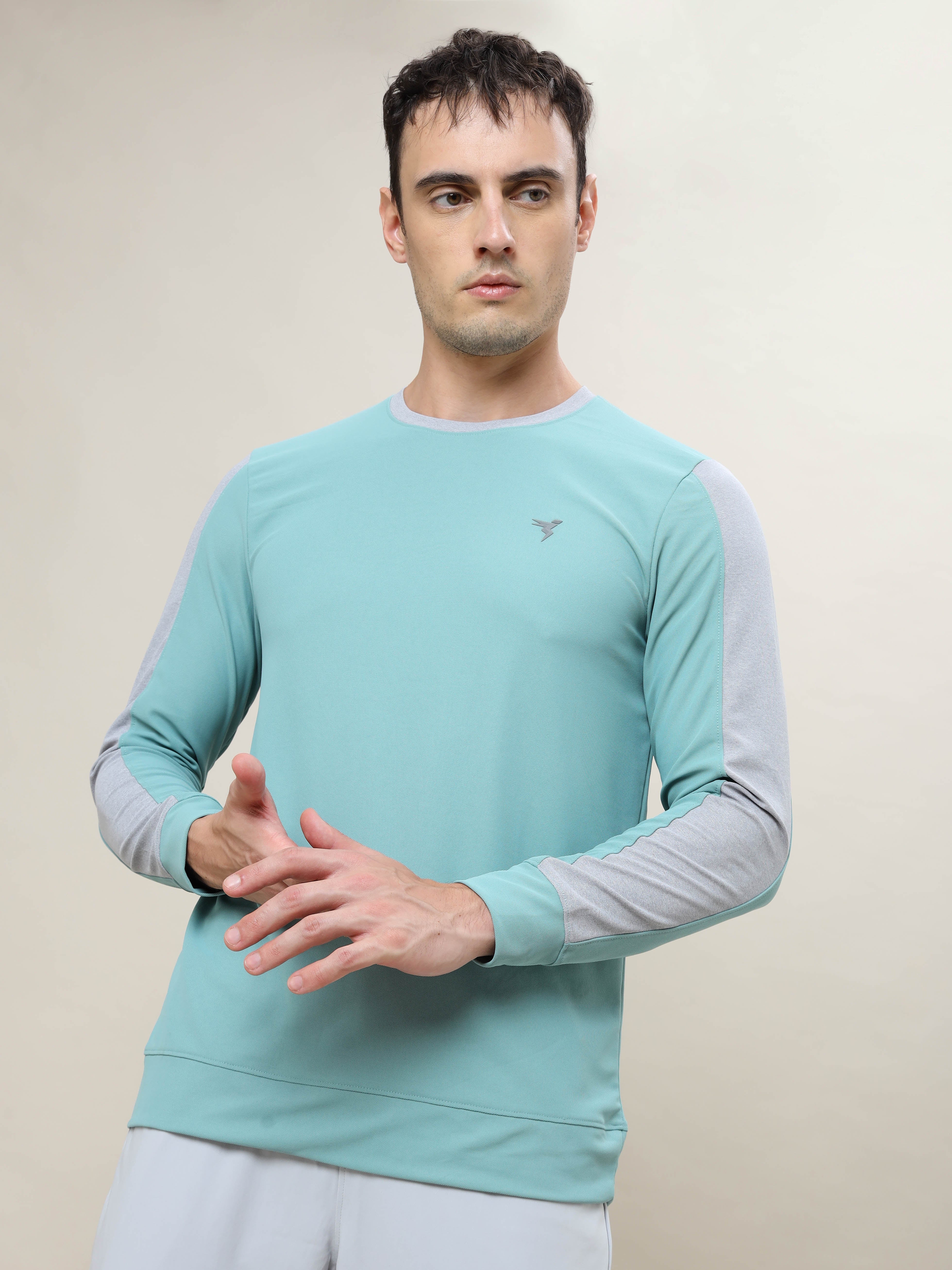 Men Colorblock Slim Fit Crew Neck T-shirt with MATPIQ (Pack of 2) - Image 2