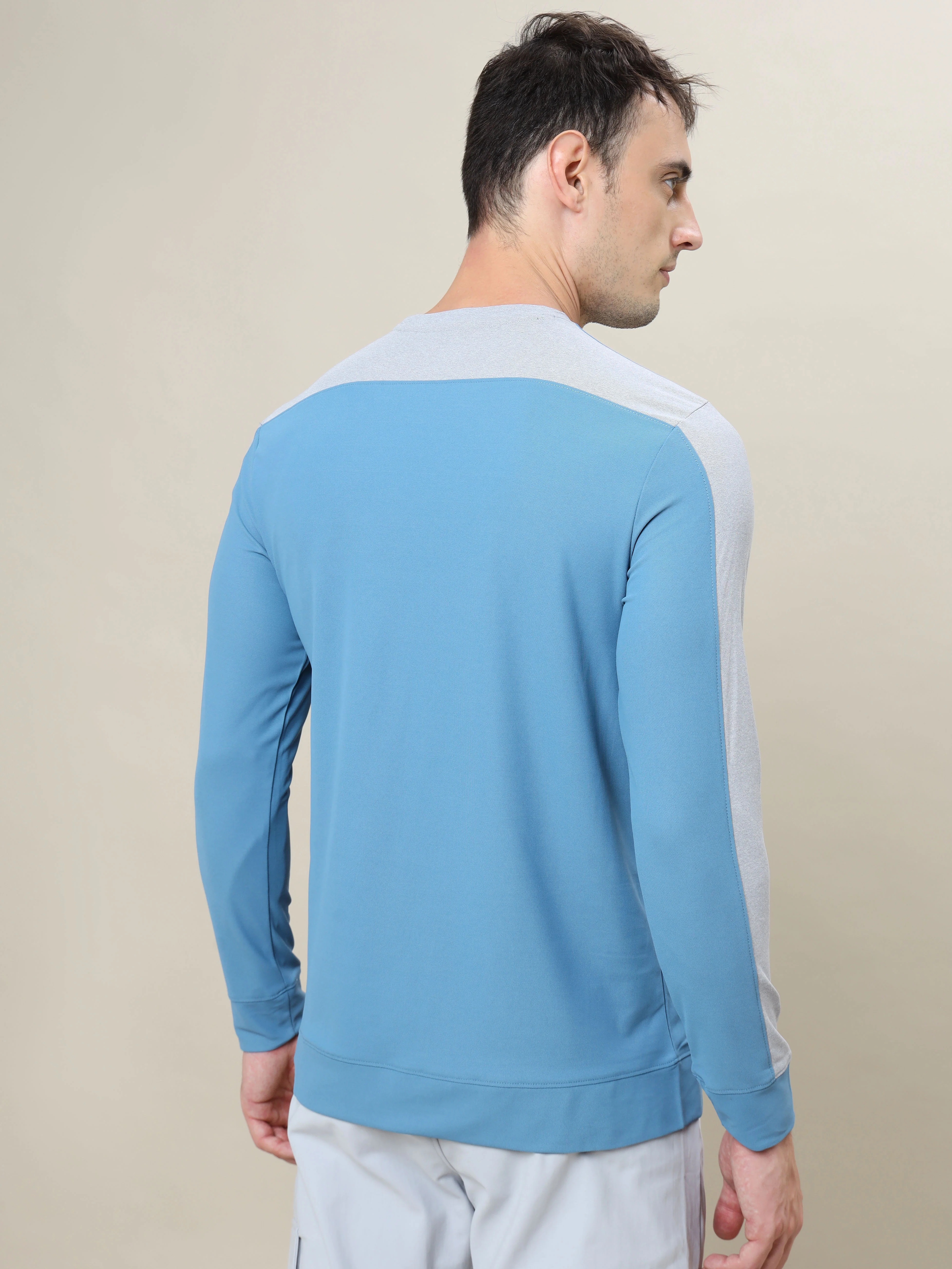 Men Colorblock Slim Fit Crew Neck T-shirt with MATPIQ (Pack of 2) - Image 3