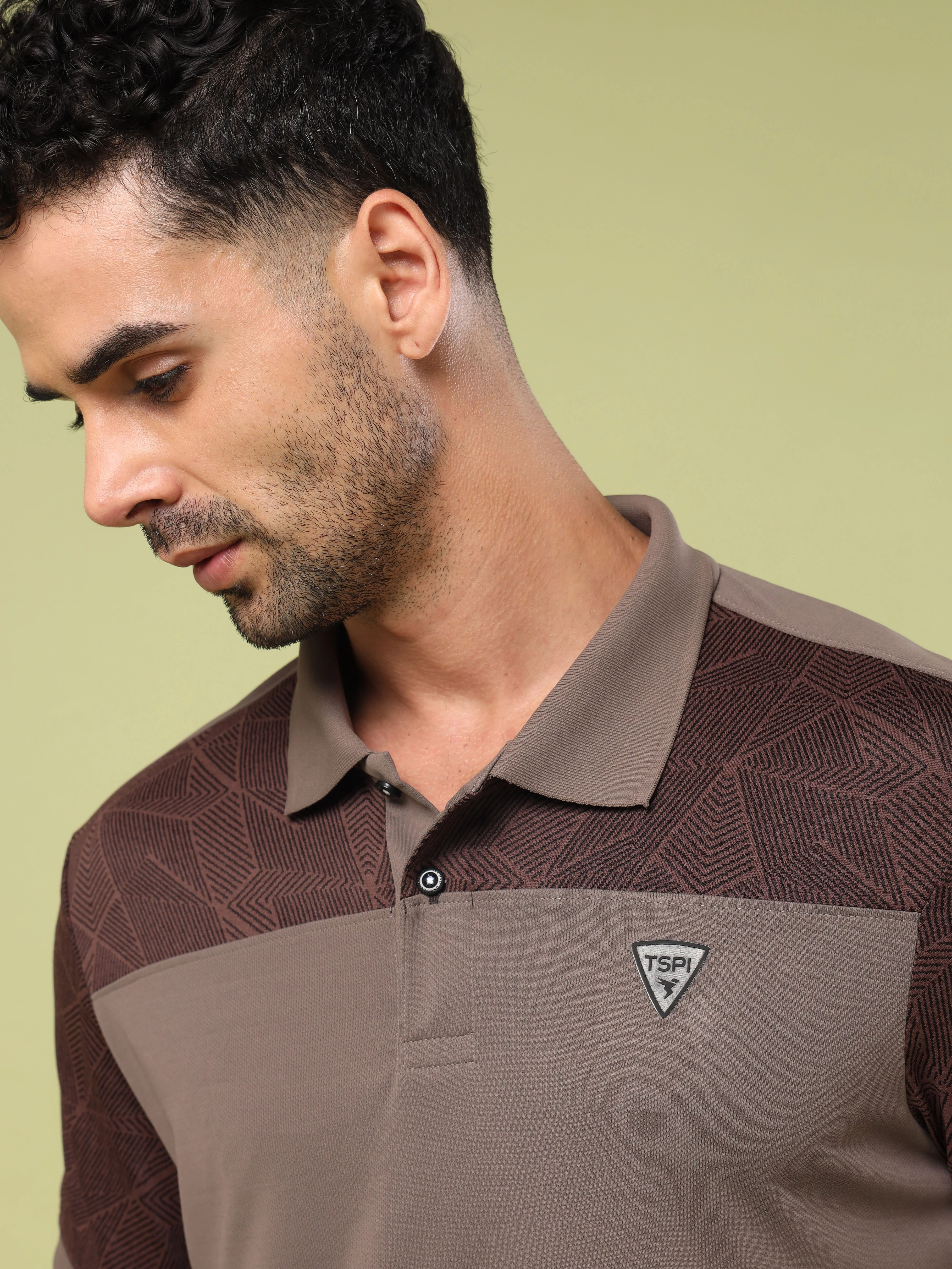 Men Colorblock Slim Fit Polo Sports T-shirt with DOUBLE COOL - Image 6