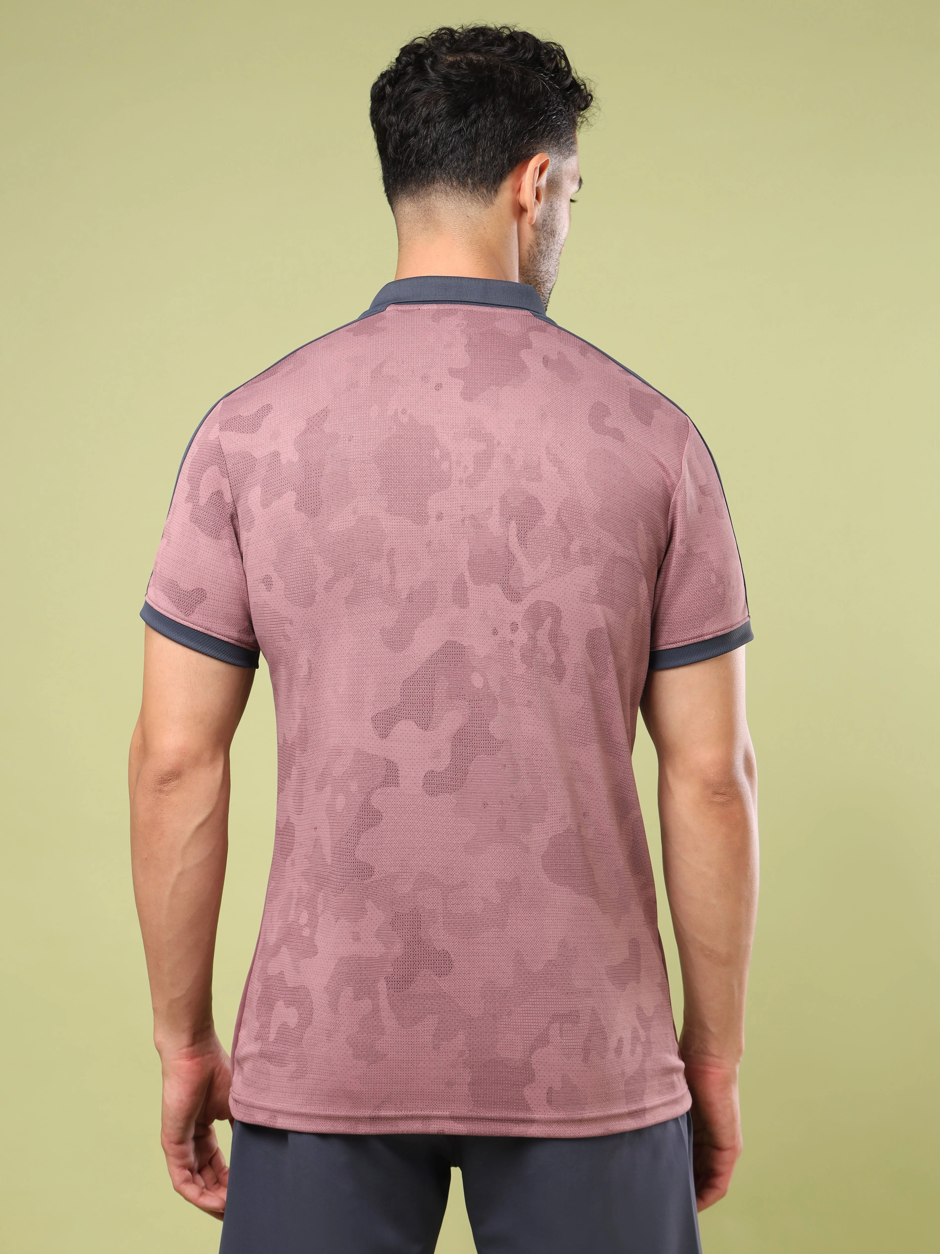 Men Colorblock Slim Fit Polo Sports T-shirt with DOUBLE COOL - Image 3