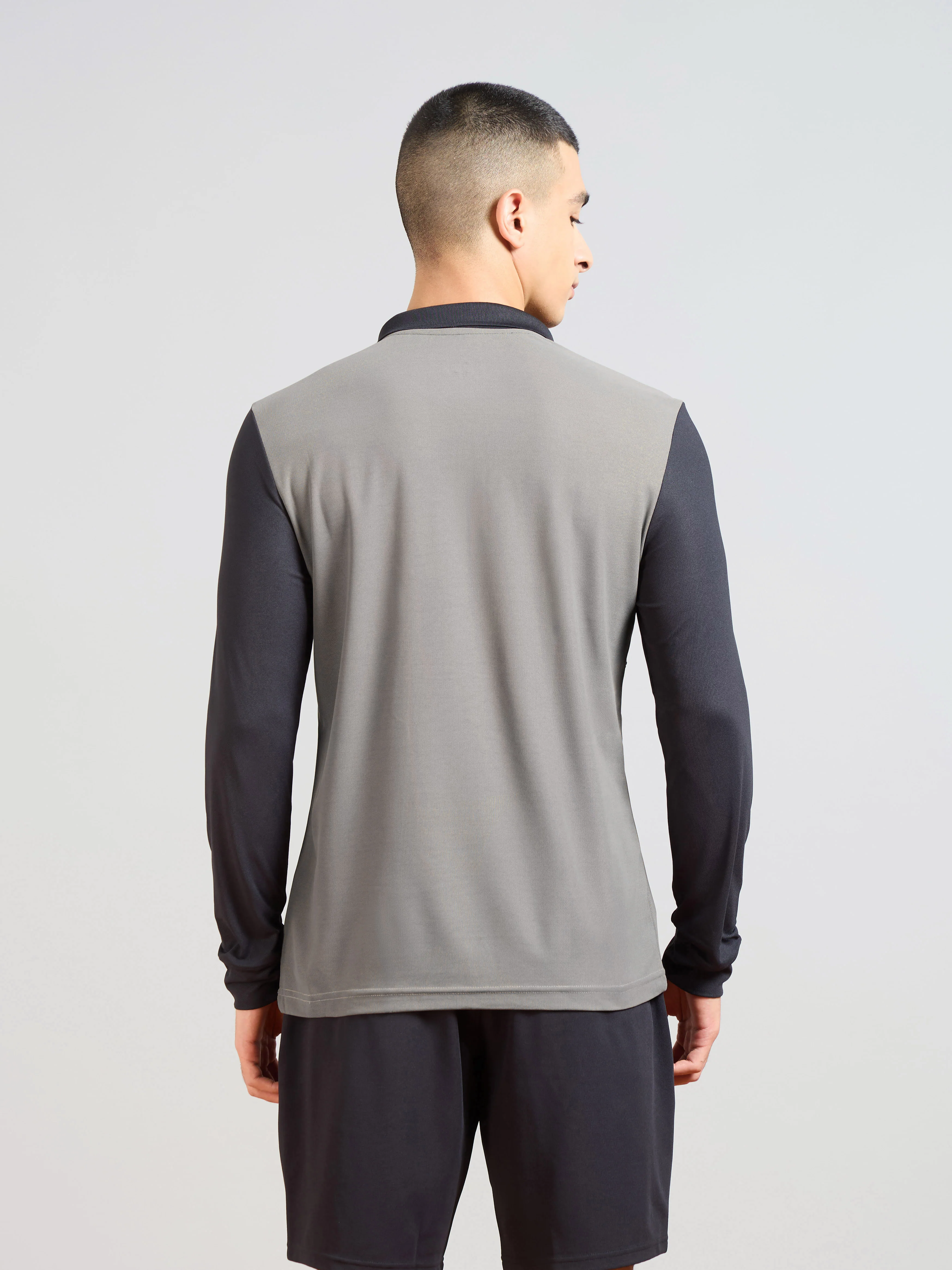 Men Colorblock Slim Fit Polo T-shirt with MATPIQ - Image 3