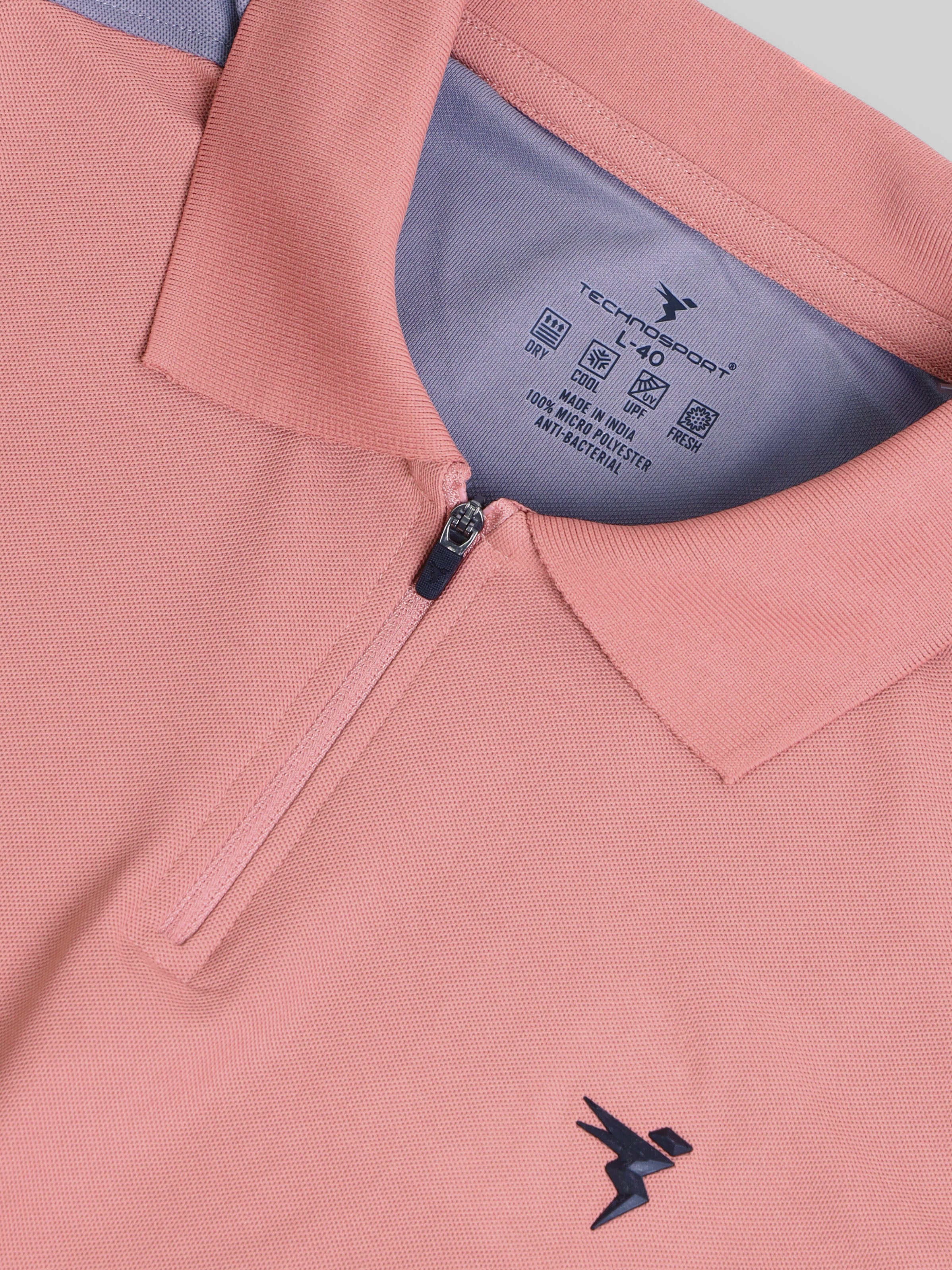 Men Colorblock Slim Fit Polo T-shirt with MATPIQ - Image 5