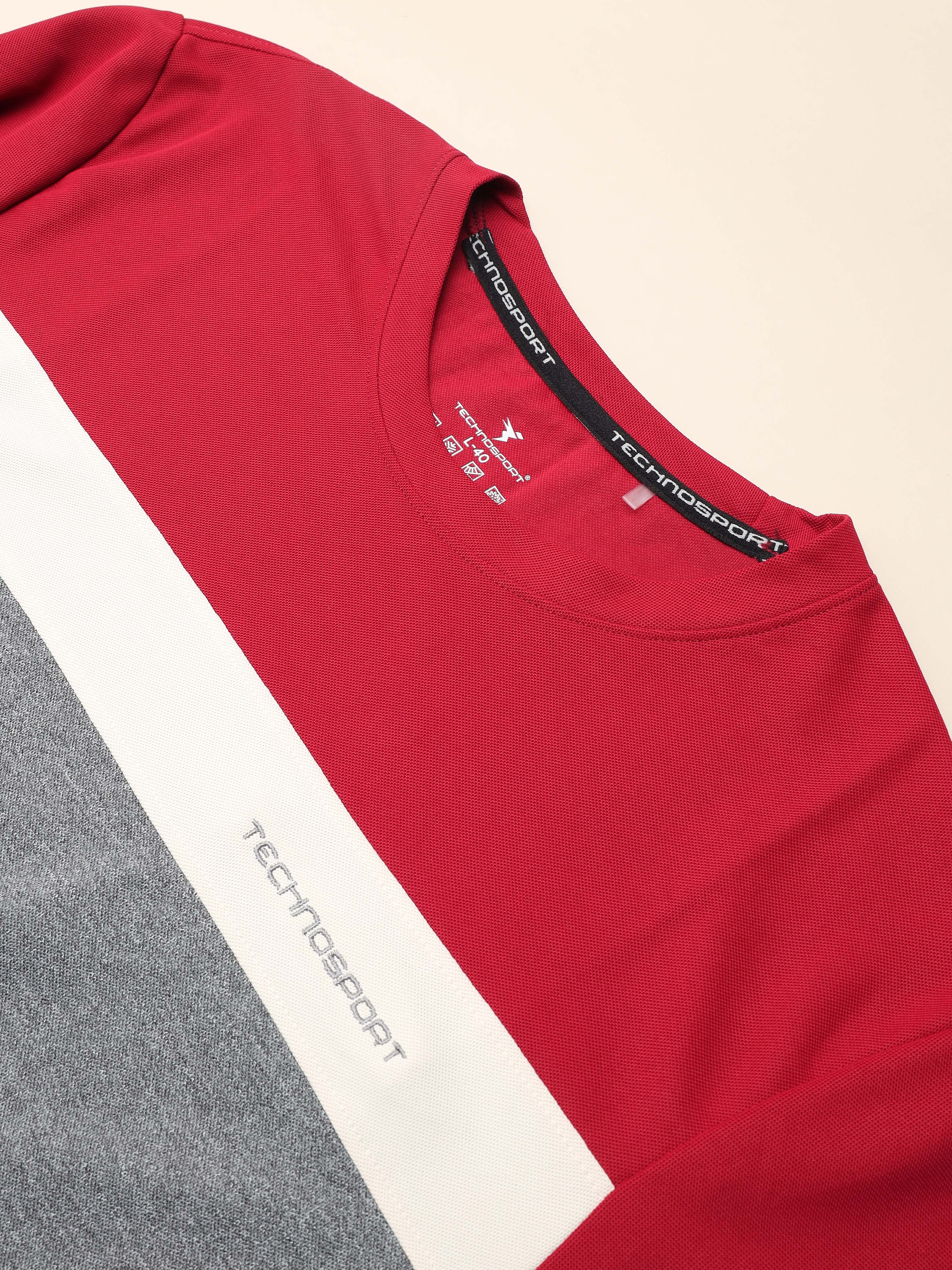 Men Colorblock Slim Fit T-shirt with MATPIQ - Image 7