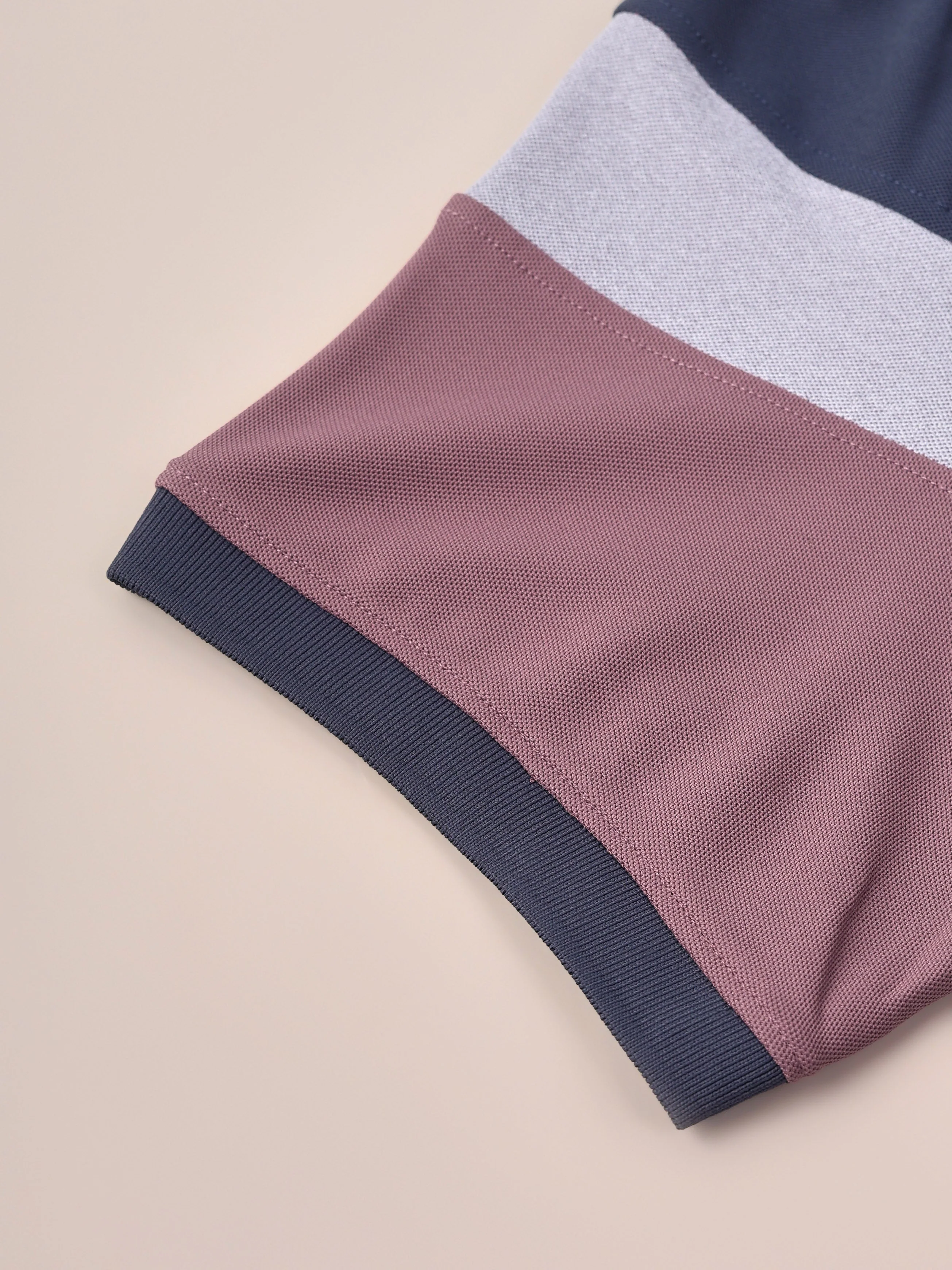 Men Colorblock Slim Fit Polo T-shirt with MATPIQ - Image 7