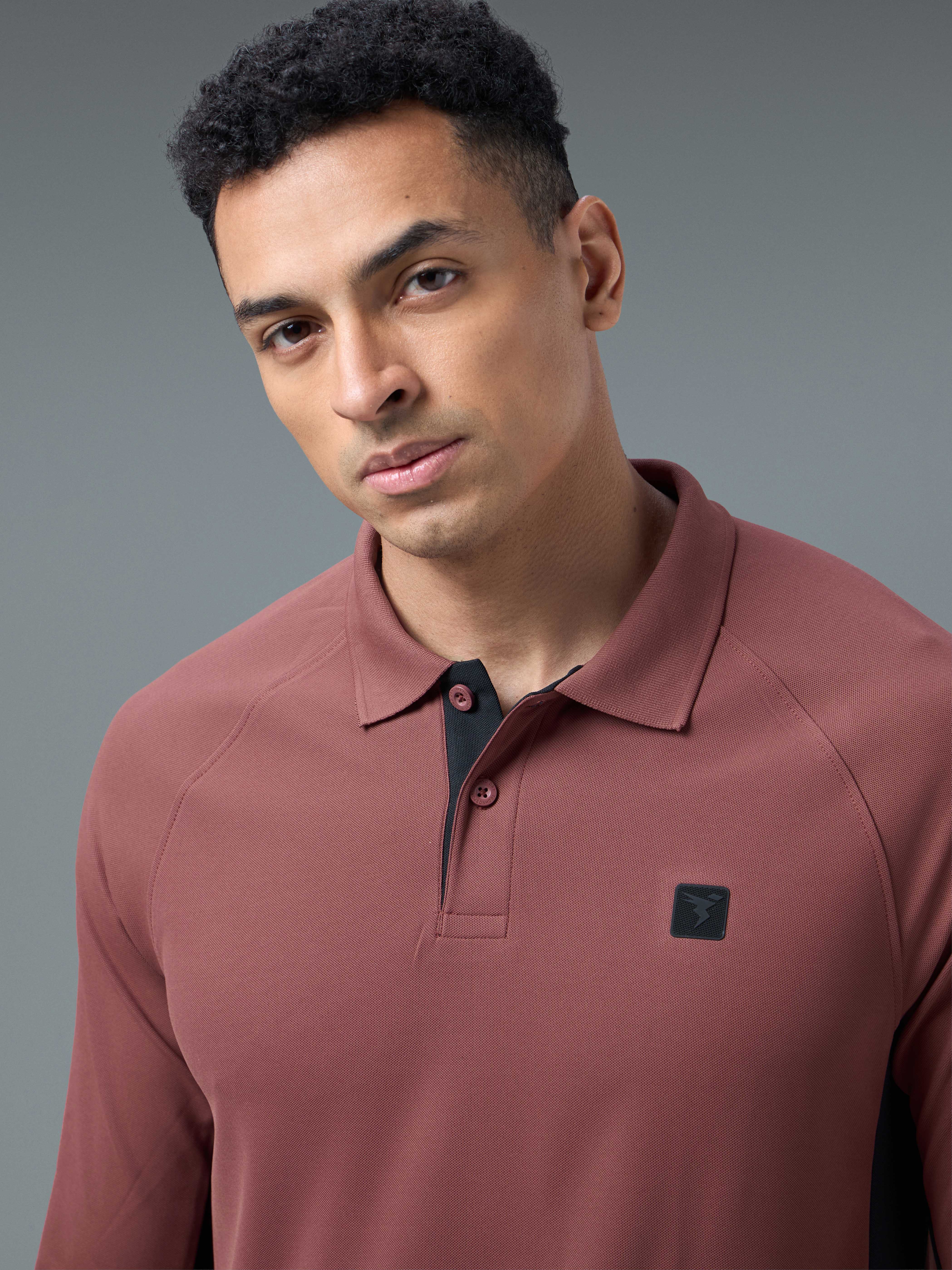 Men Colorblock Slim Fit Polo T-shirt with MATPIQ - Image 6