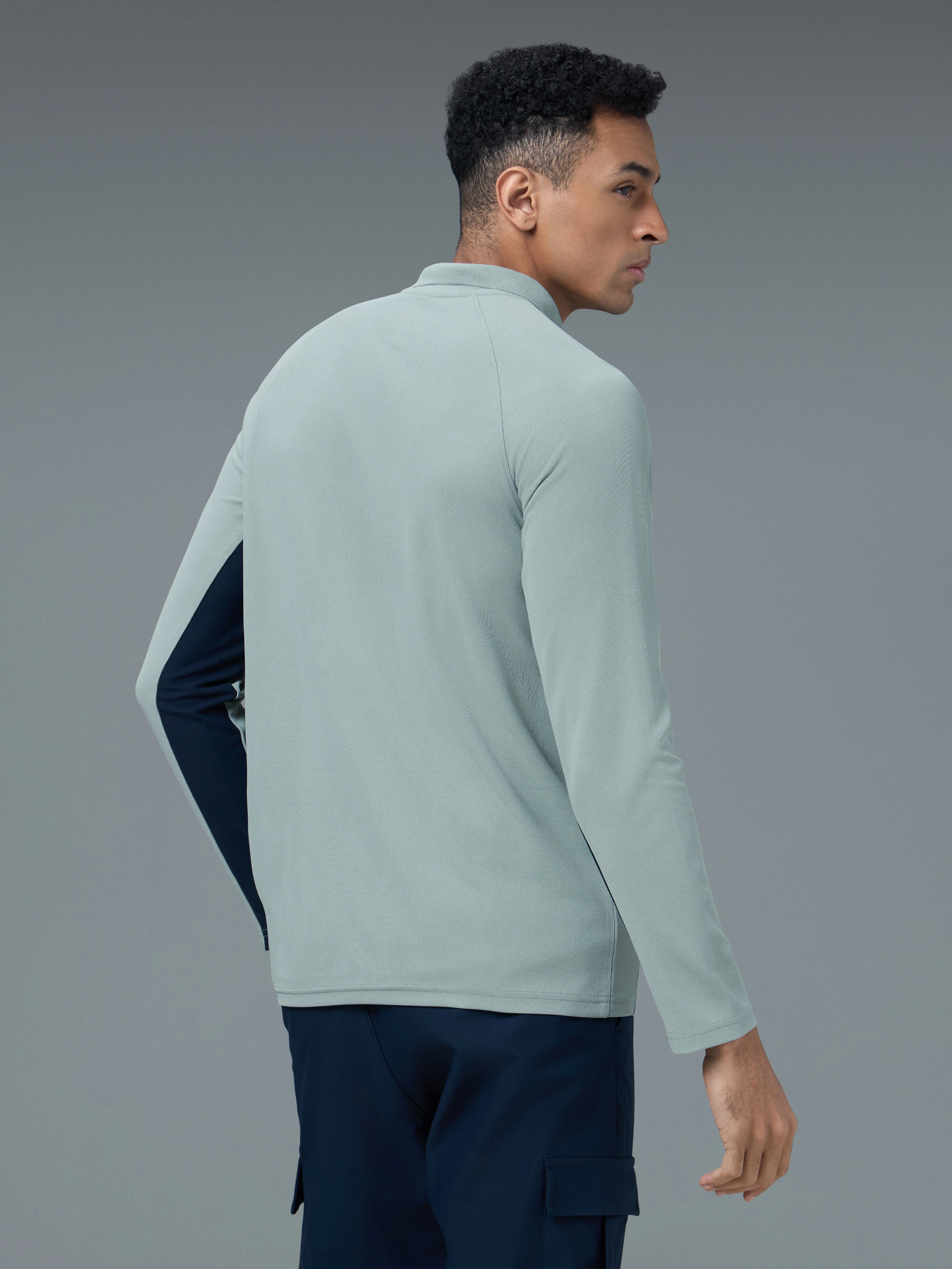 Men Colorblock Slim Fit Polo T-shirt with MATPIQ - Image 3