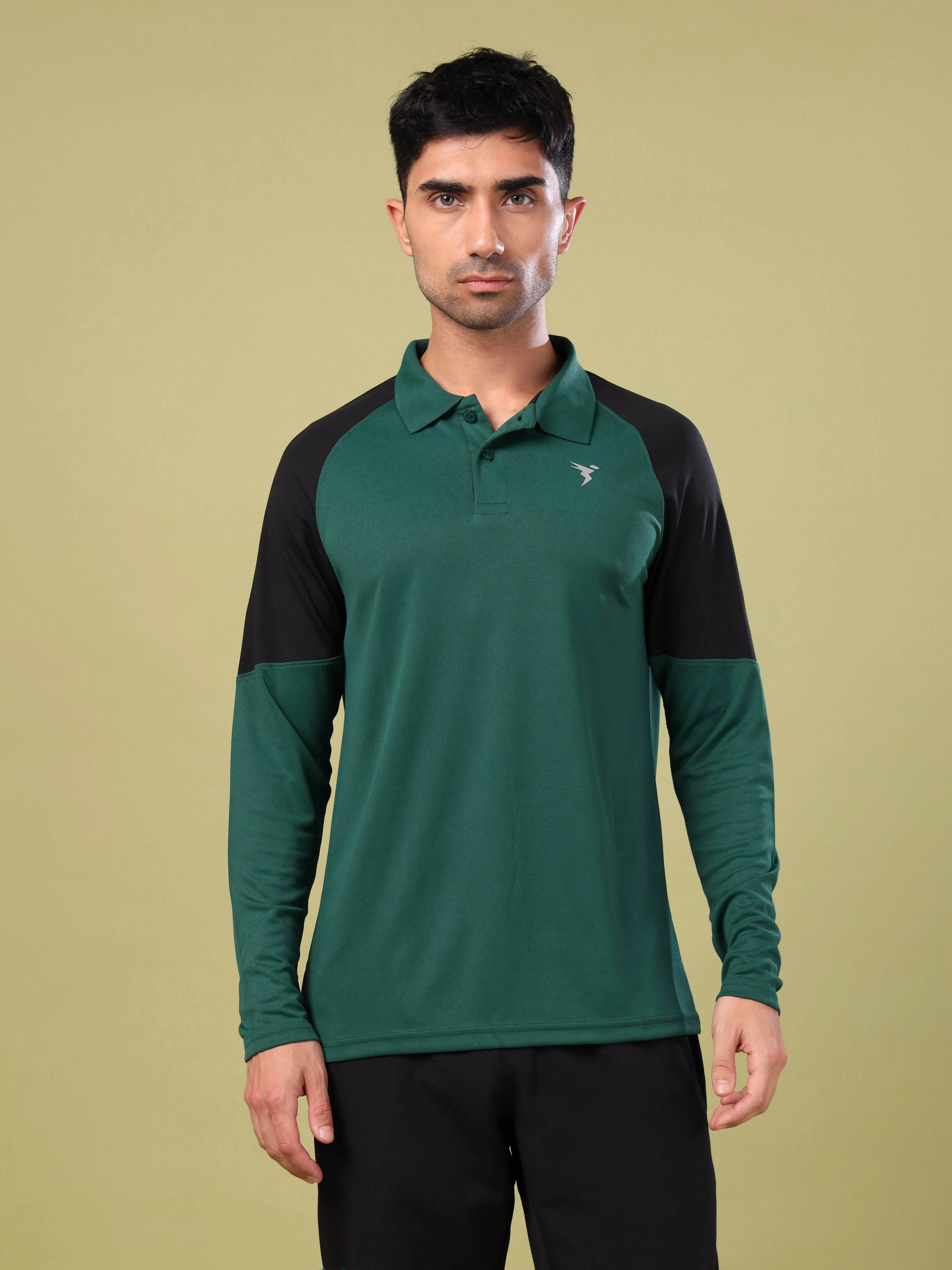 Men Colorblock Slim Fit Polo T-shirt with TECHNO COOL+ - Image 2