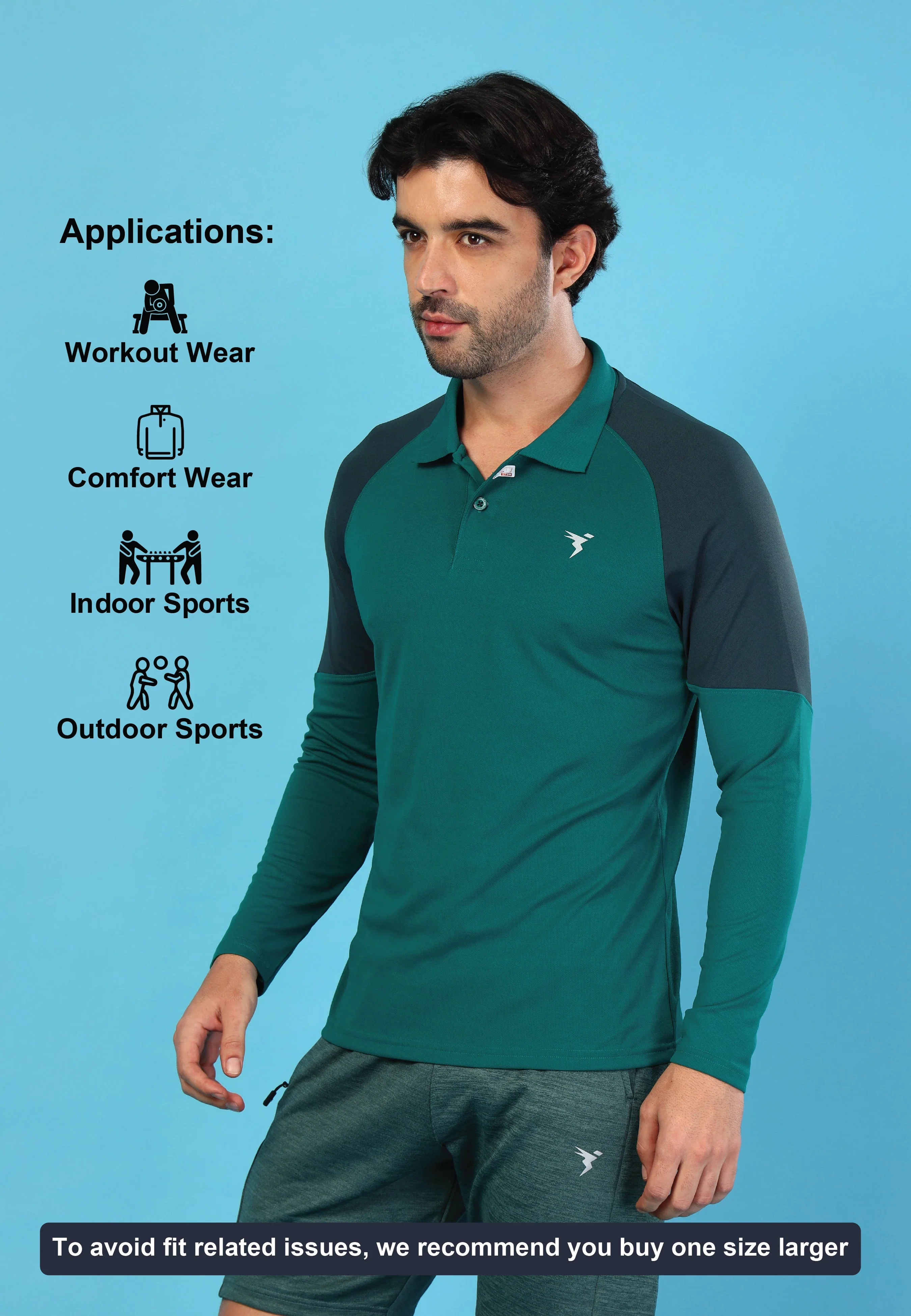 Men Colorblock Slim Fit Polo T-shirt with TECHNO COOL+ - Image 6