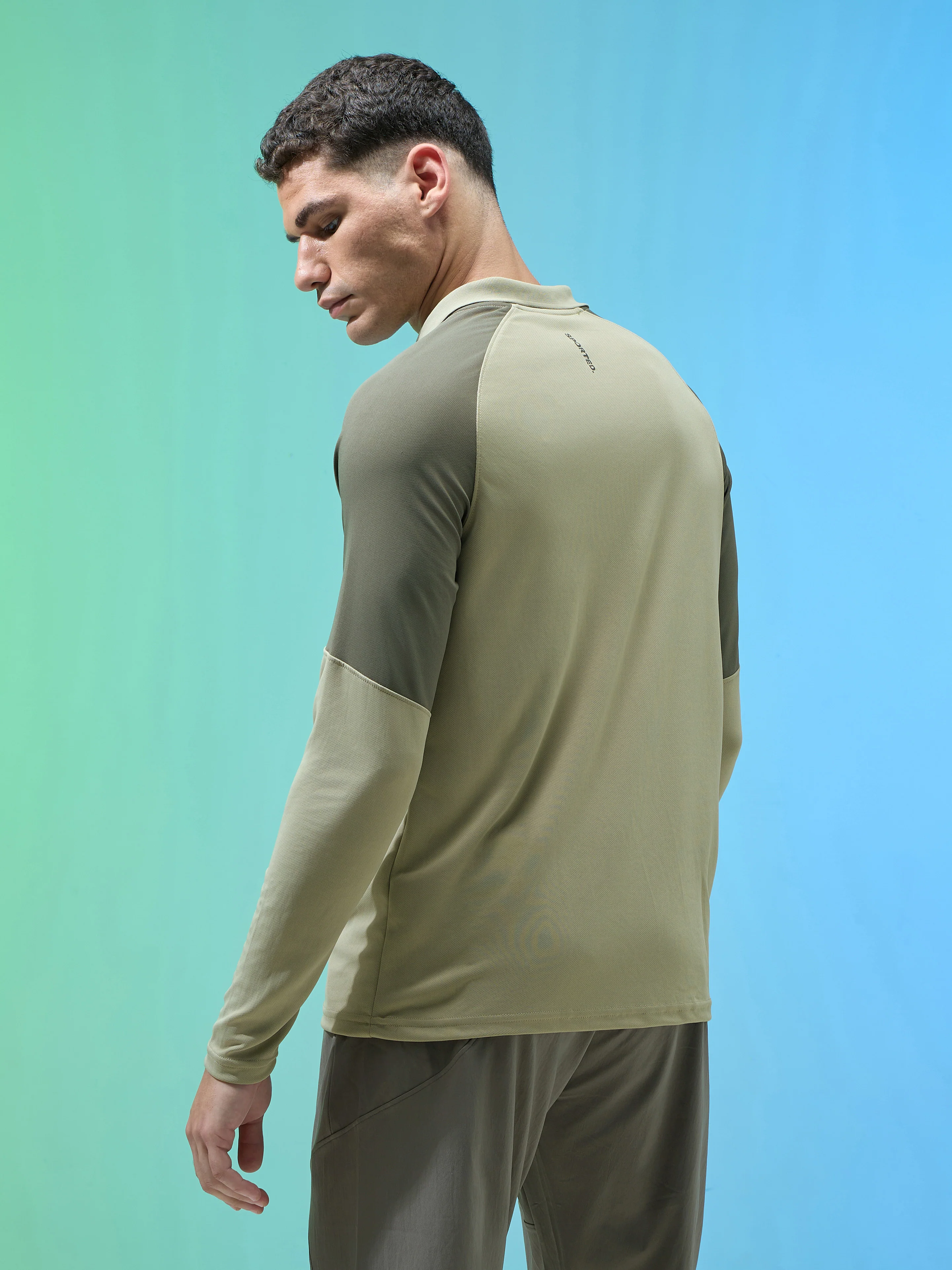 Men Colorblock Slim Fit Polo T-shirt with TECHNO COOL+ - Image 3
